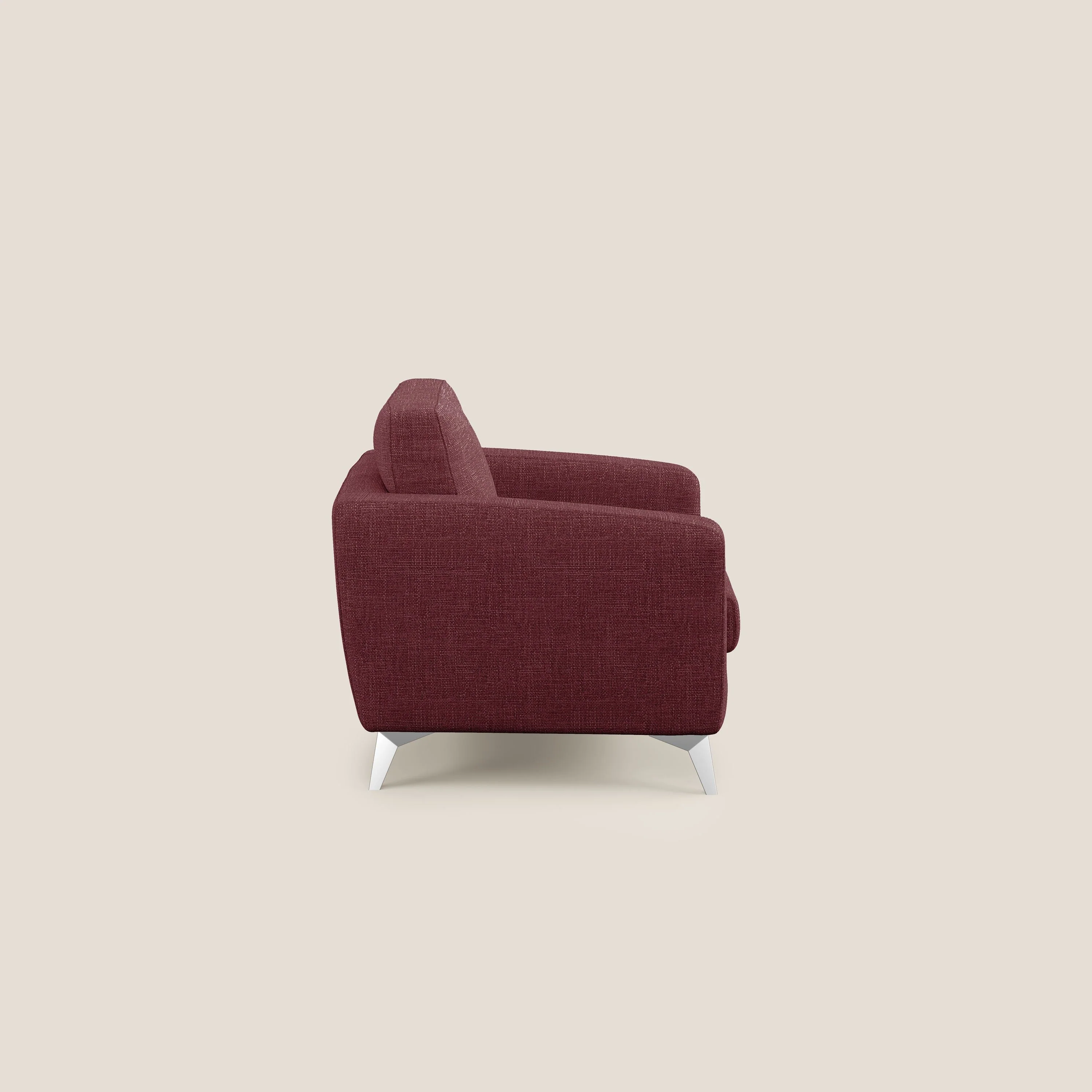 Orione fauteuil en tissu doux imperméable entrelacé T06 rouge - Image 3