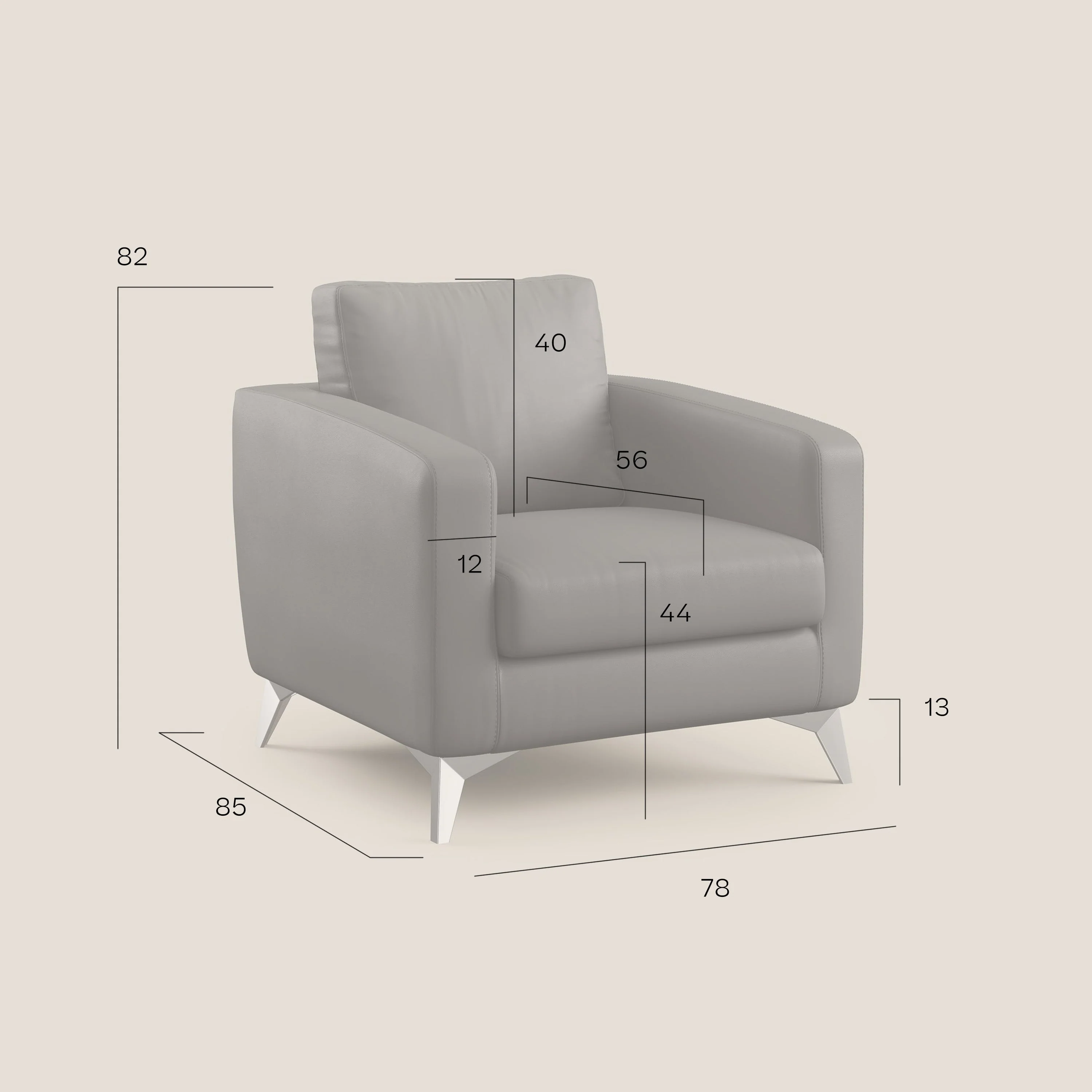 Orione fauteuil en tissu doux imperméable entrelacé T06 rouge - Image 9