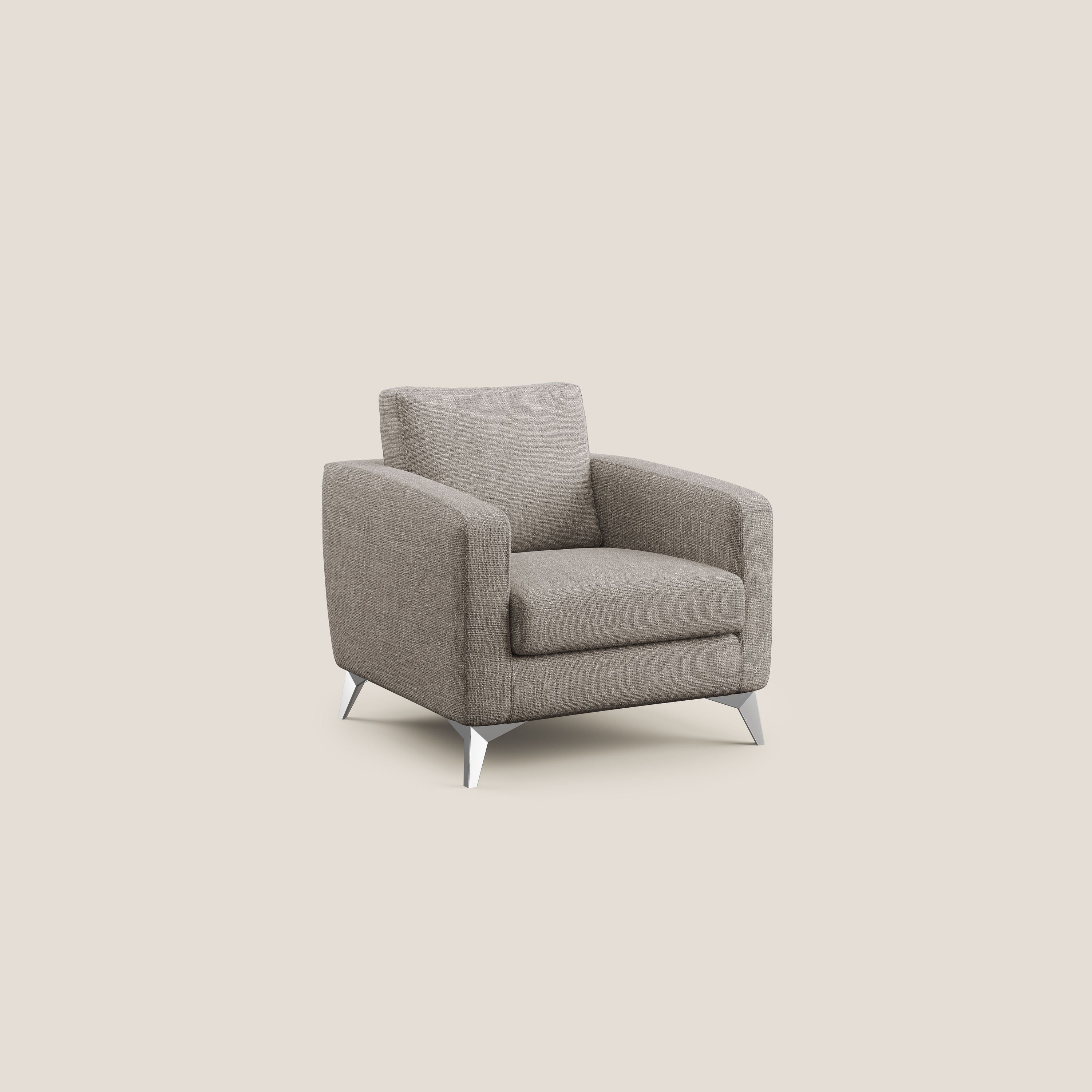 Orione fauteuil en tissu doux imperméable entrelacé T06 Taupe tortora - Image 2
