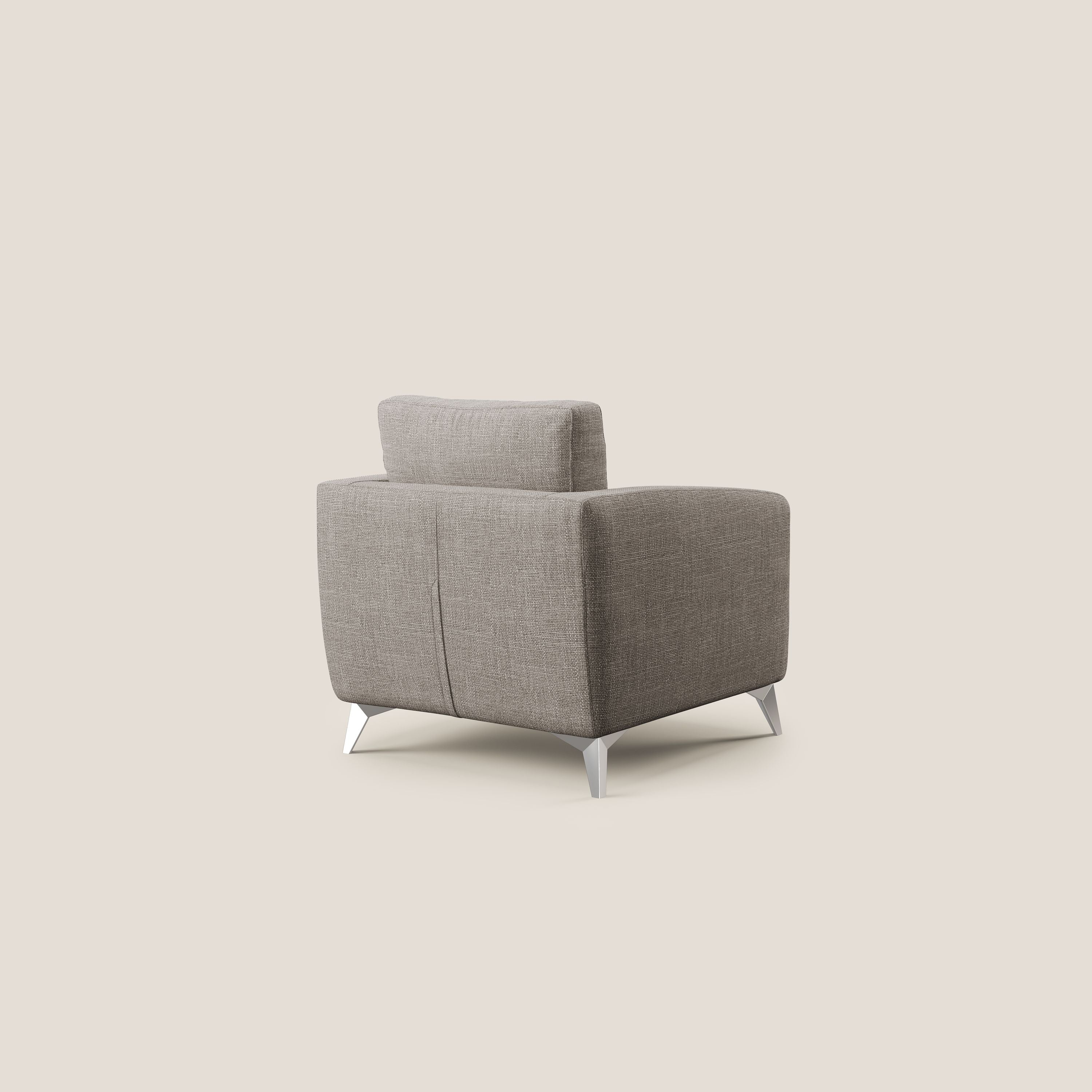 Orione fauteuil en tissu doux imperméable entrelacé T06 Taupe tortora - Image 4