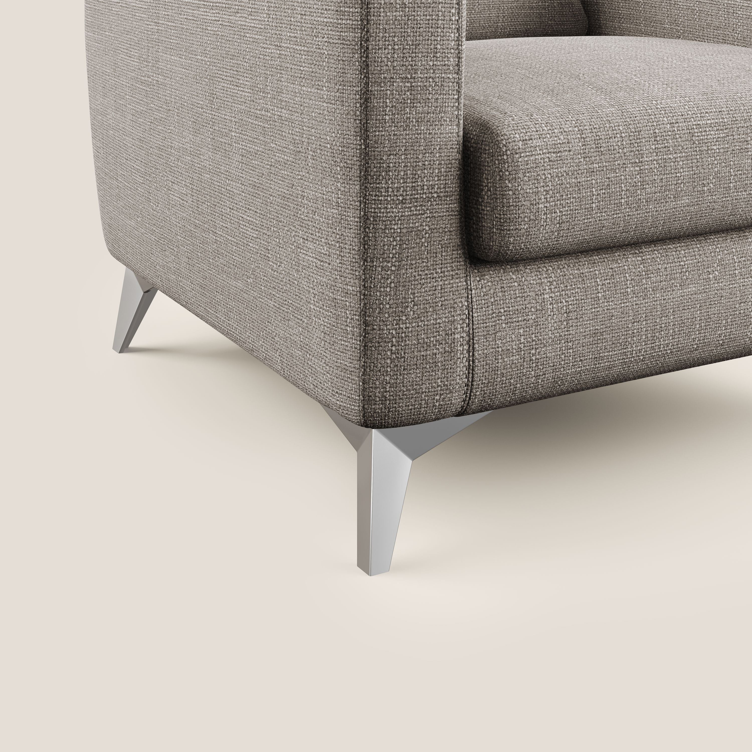Orione fauteuil en tissu doux imperméable entrelacé T06 Taupe tortora - Image 5