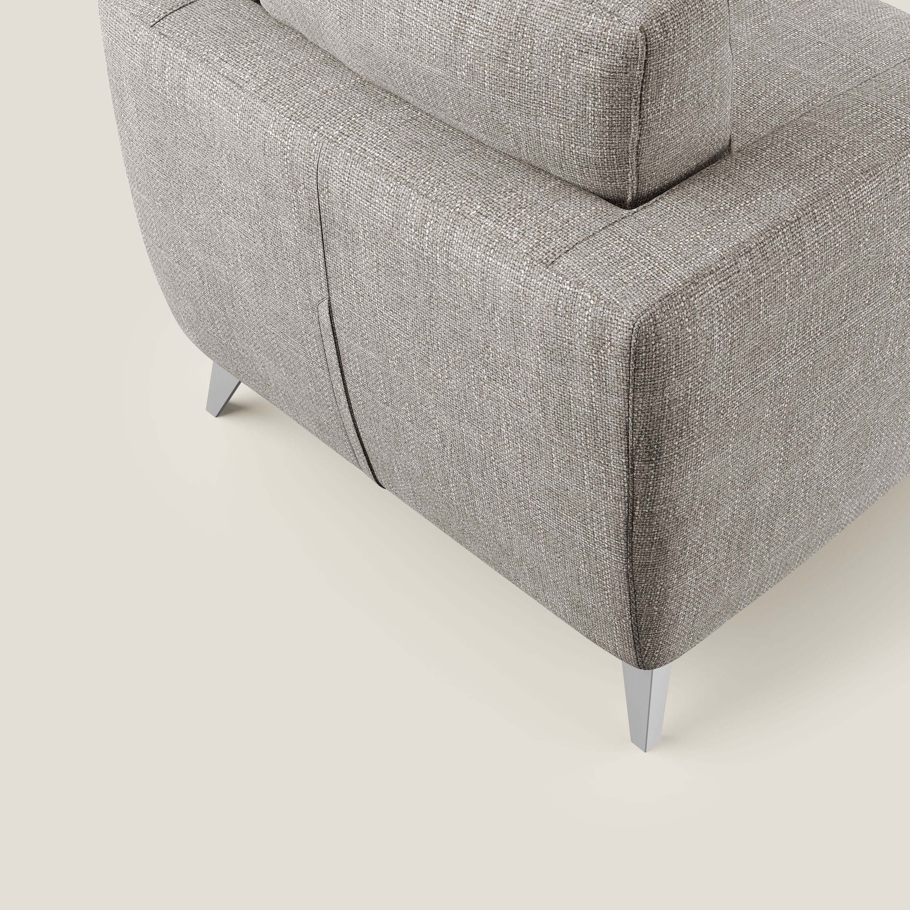 Orione fauteuil en tissu doux imperméable entrelacé T06 Taupe tortora - Image 6