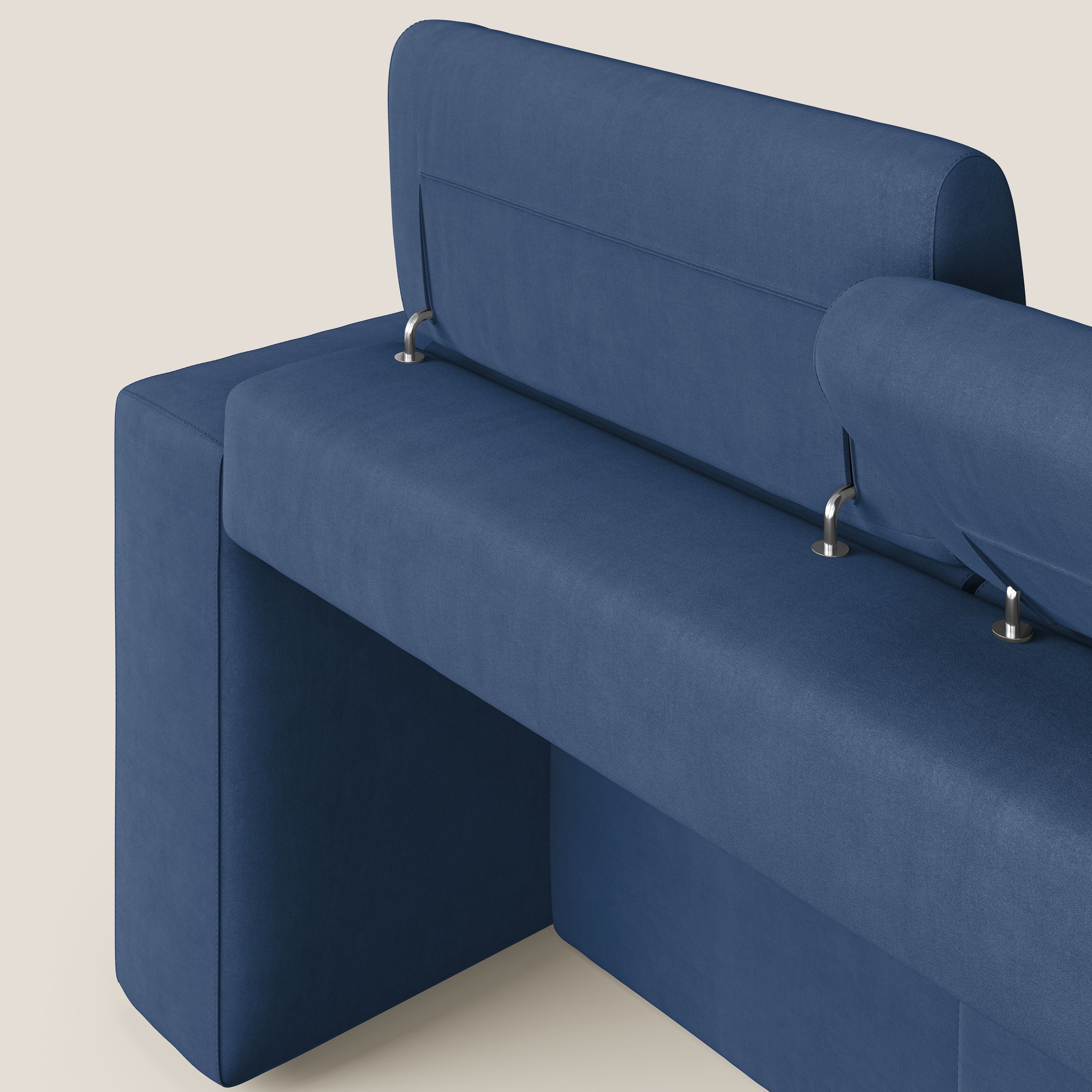 Orwell canapé avec 3 assises extractibles en microfibre détachable T11 bleu - Image 12