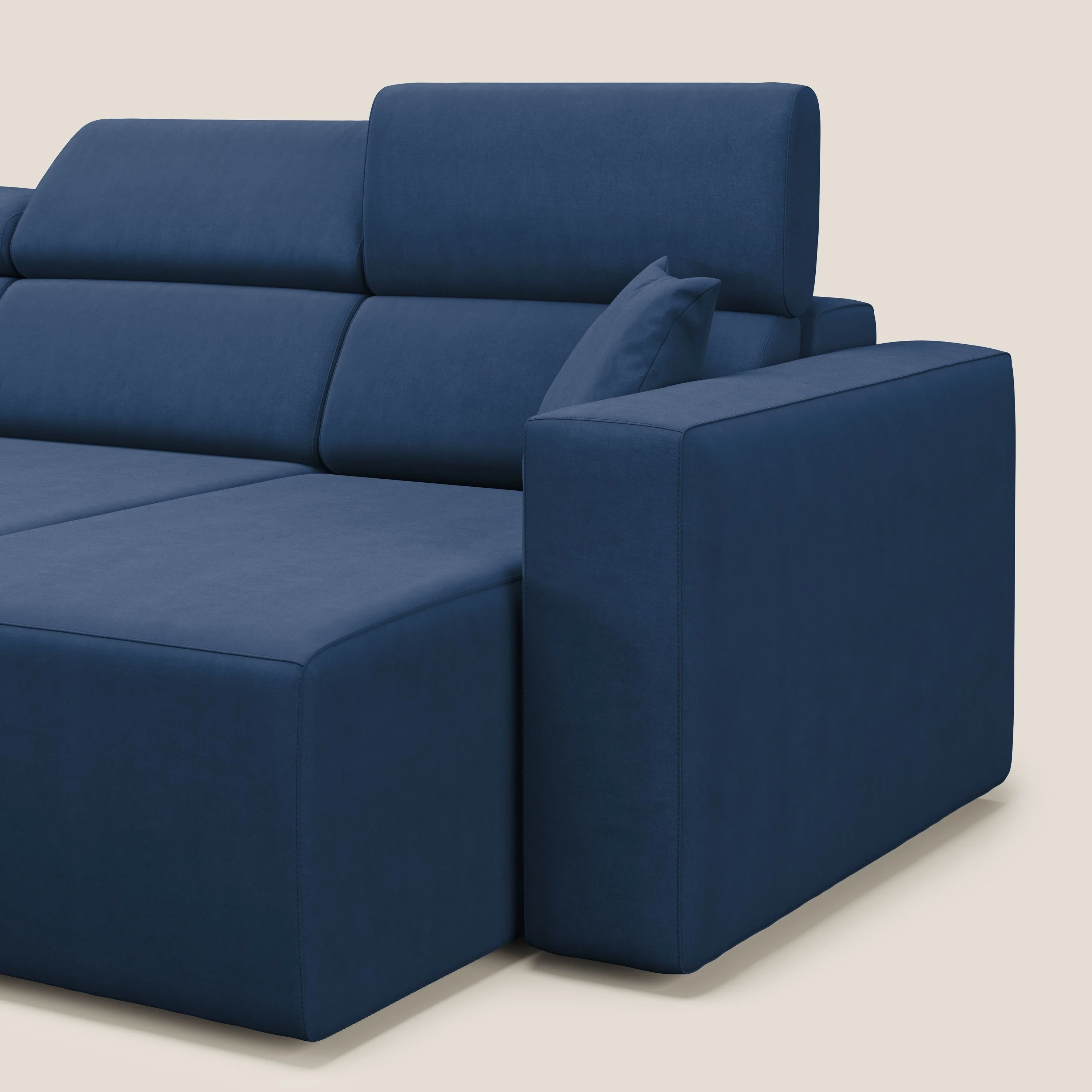 Orwell canapé avec 3 assises extractibles en microfibre détachable T11 bleu - Image 13