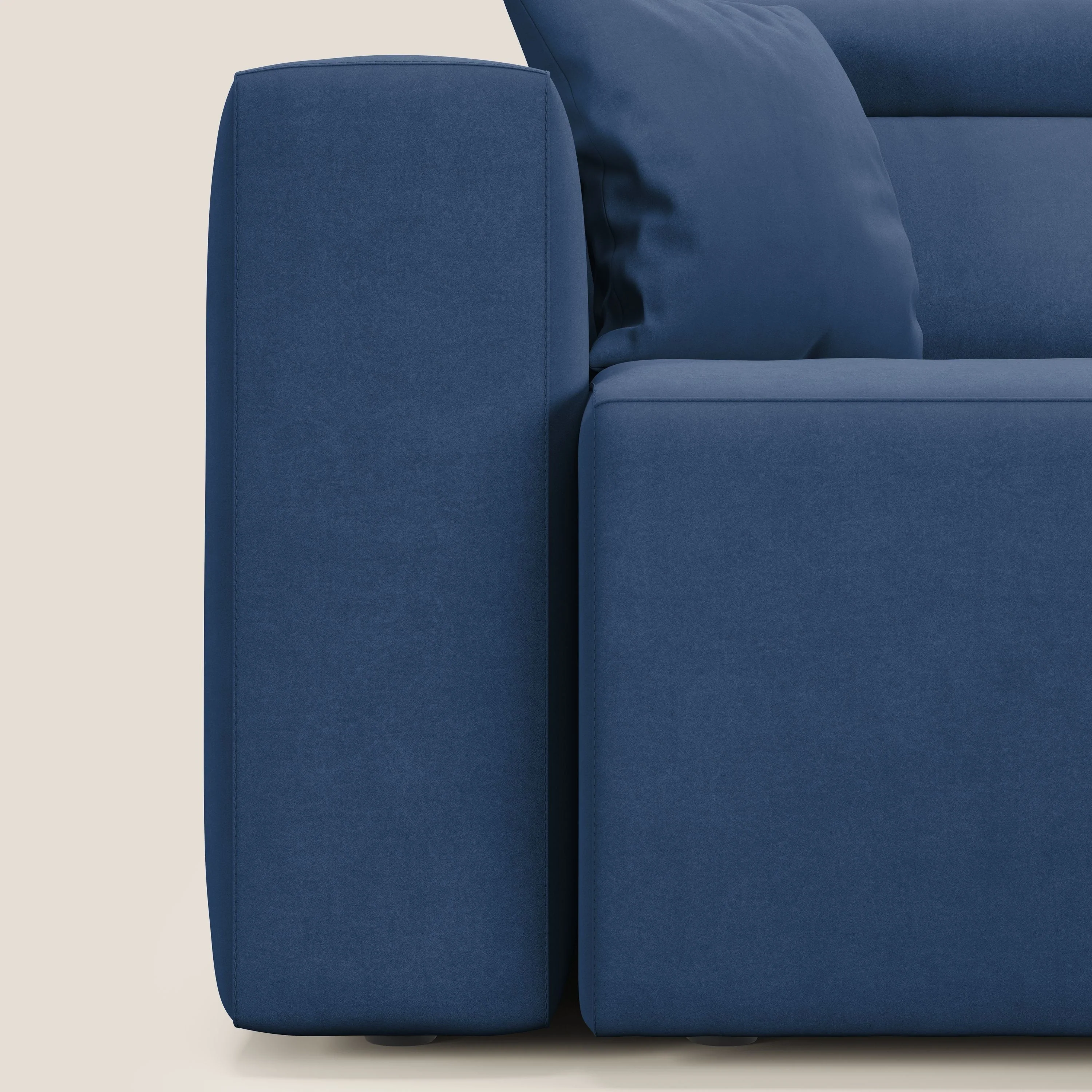 Orwell canapé avec 3 assises extractibles en microfibre détachable T11 bleu - Image 14