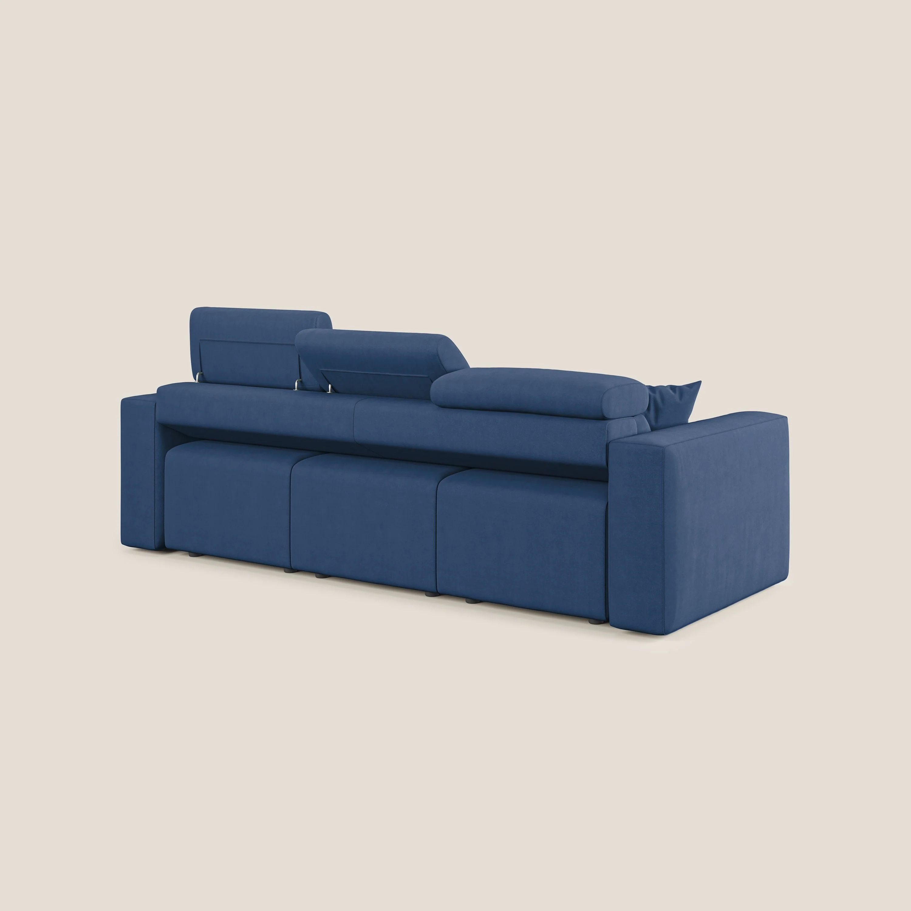 Orwell canapé avec 3 assises extractibles en microfibre détachable T11 bleu - Image 6