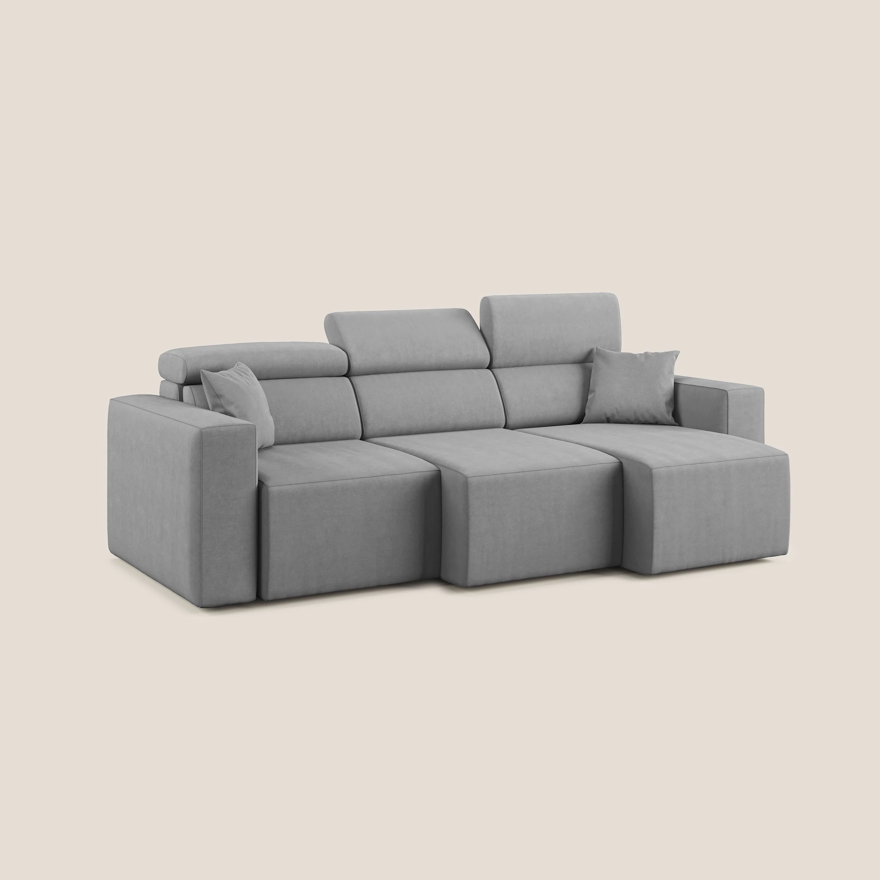 Orwell canapé avec 3 assises extractibles en microfibre détachable T11 gris - Image 2