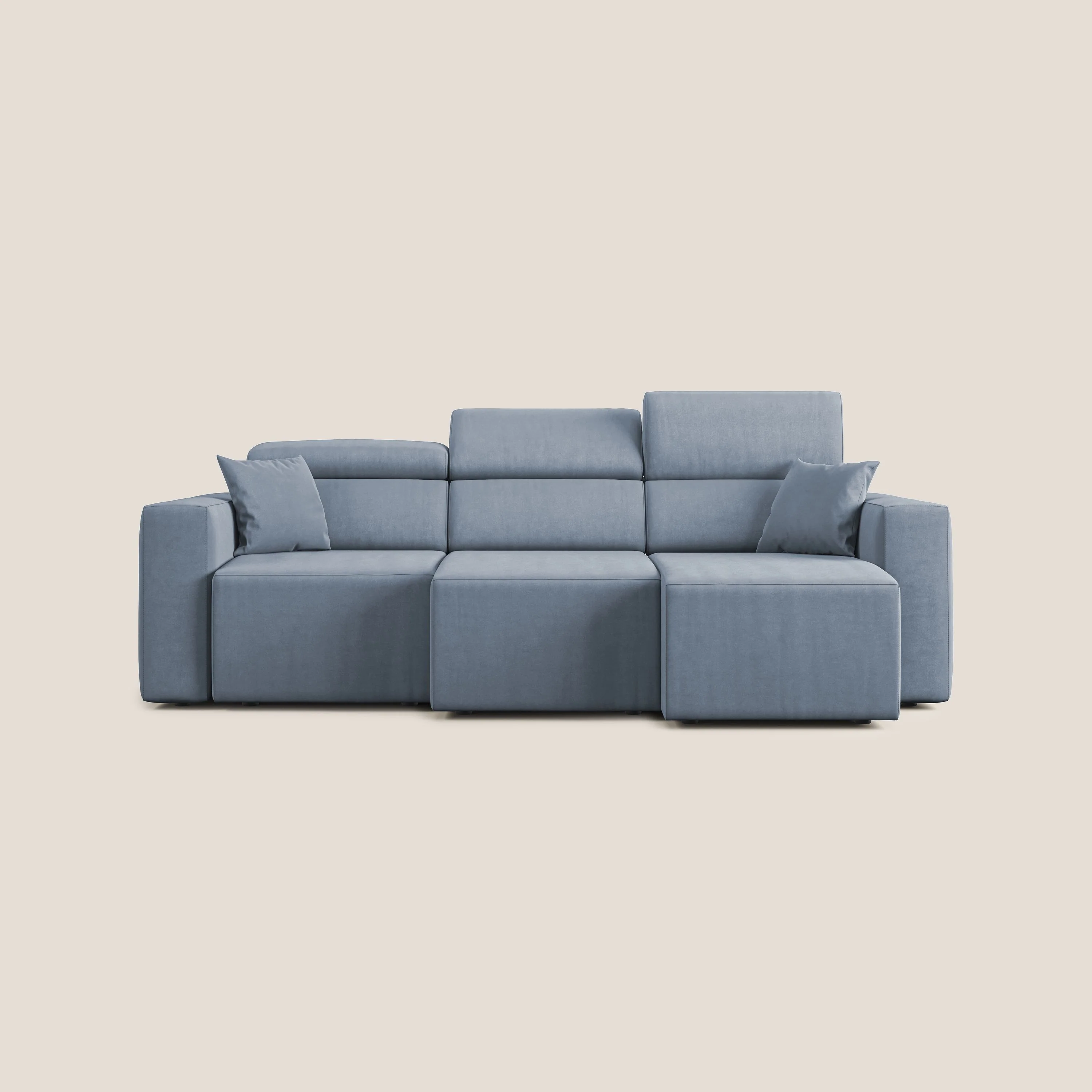 Orwell canapé avec 3 assises extractibles en microfibre détachable T11 sucre glace - Image 10
