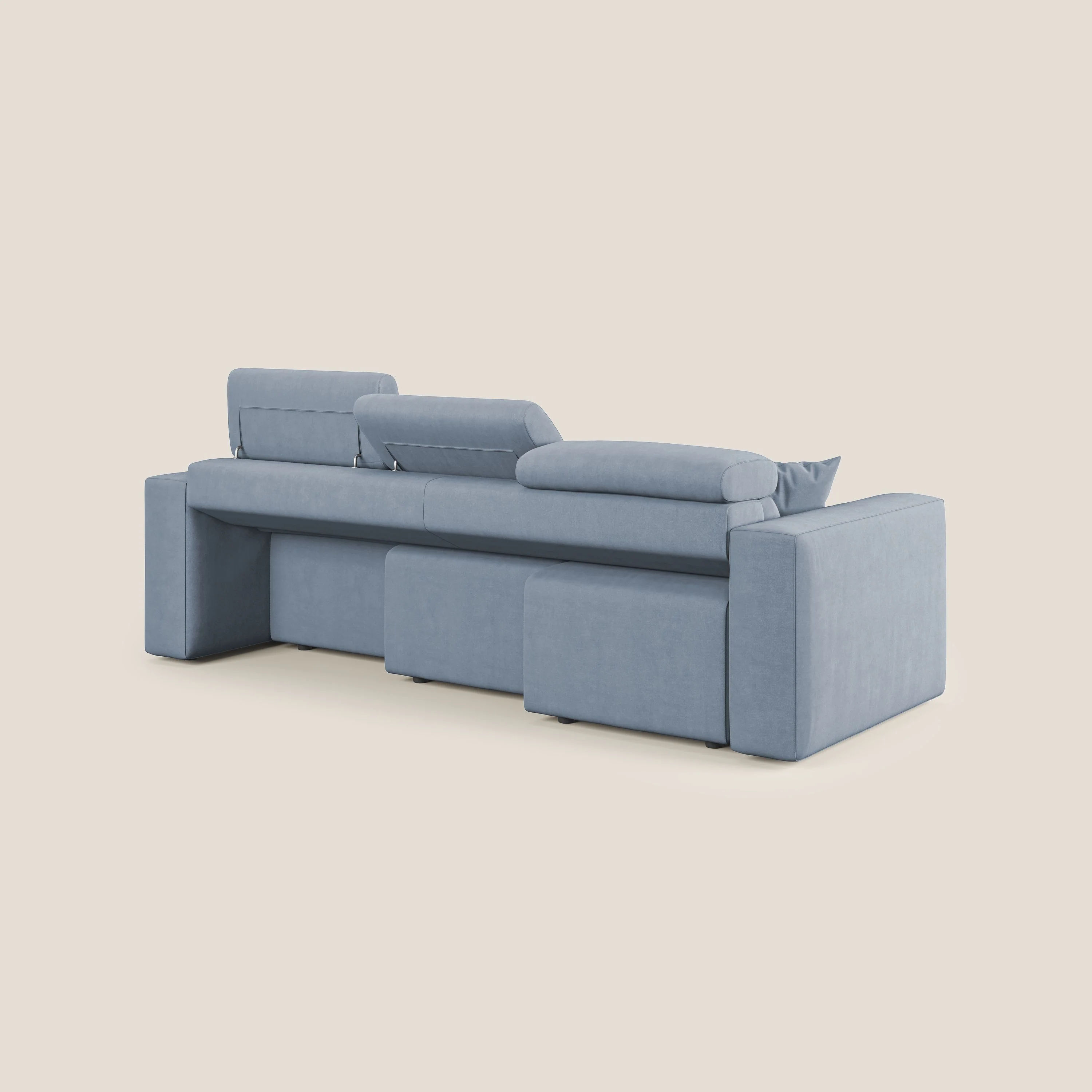 Orwell canapé avec 3 assises extractibles en microfibre détachable T11 sucre glace - Image 11