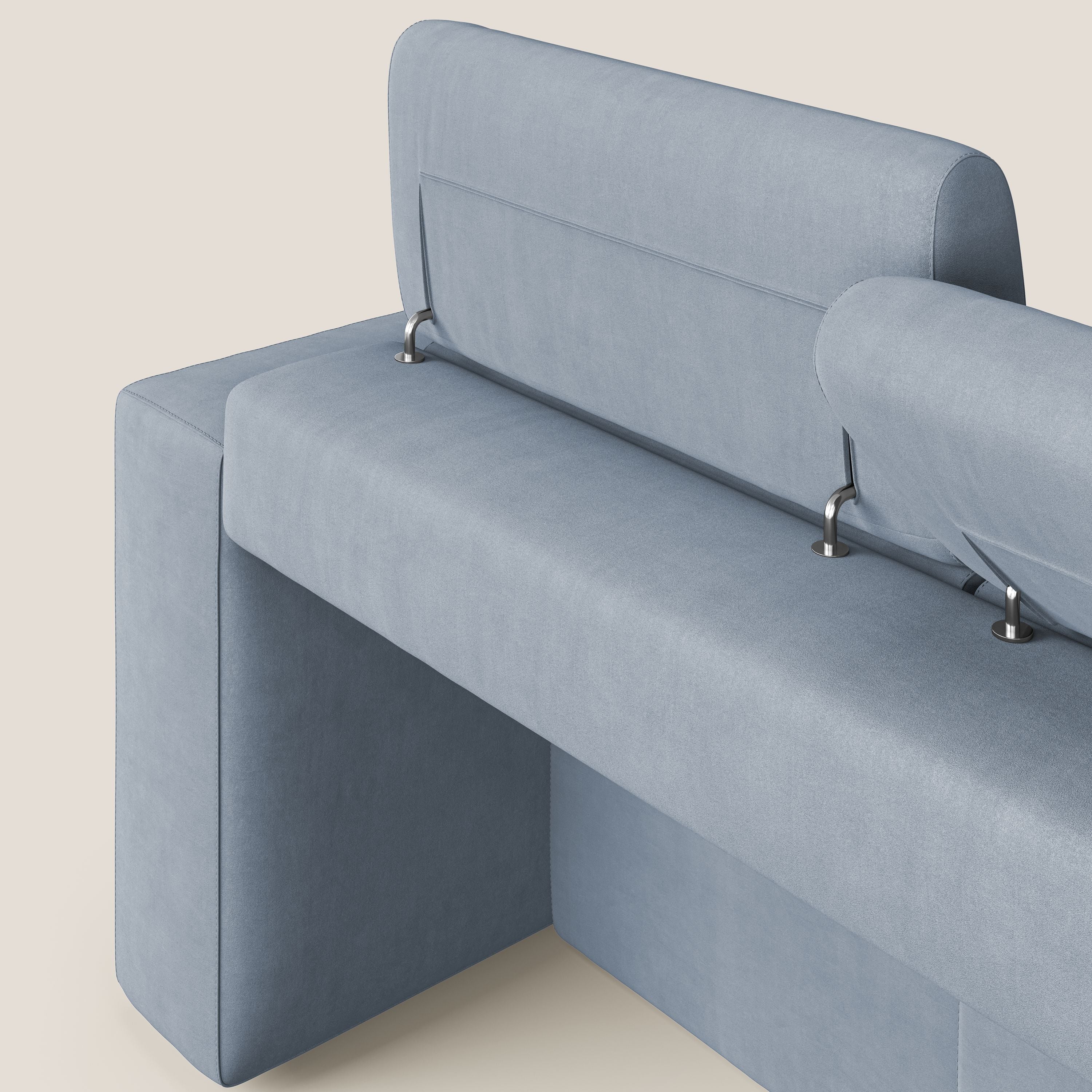 Orwell canapé avec 3 assises extractibles en microfibre détachable T11 sucre glace - Image 12