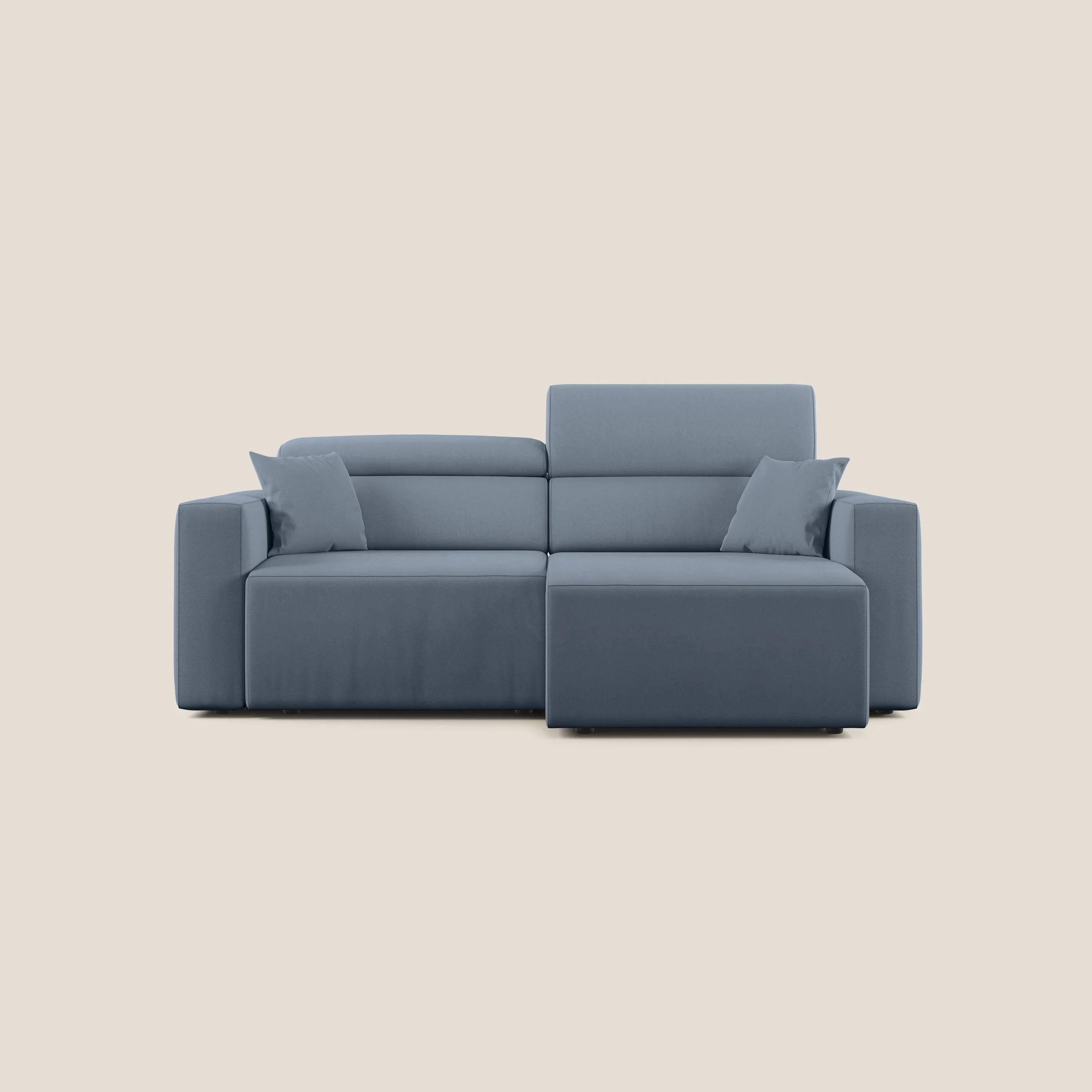 Orwell canapé avec assise extractible en microfibre détachable T11 bleu gris - Image 10
