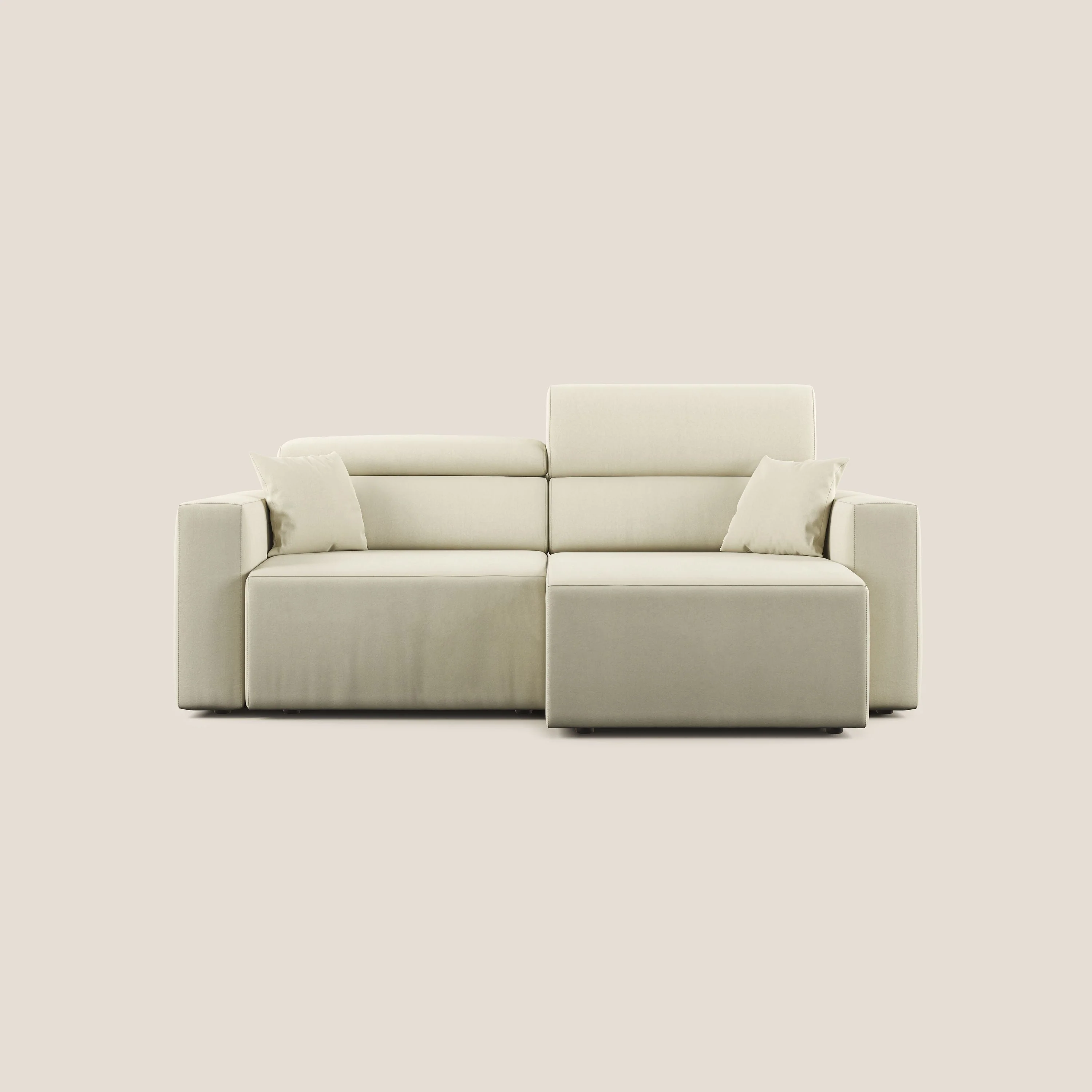 Orwell canapé avec assise extractible en microfibre détachable T11 crème - Image 12