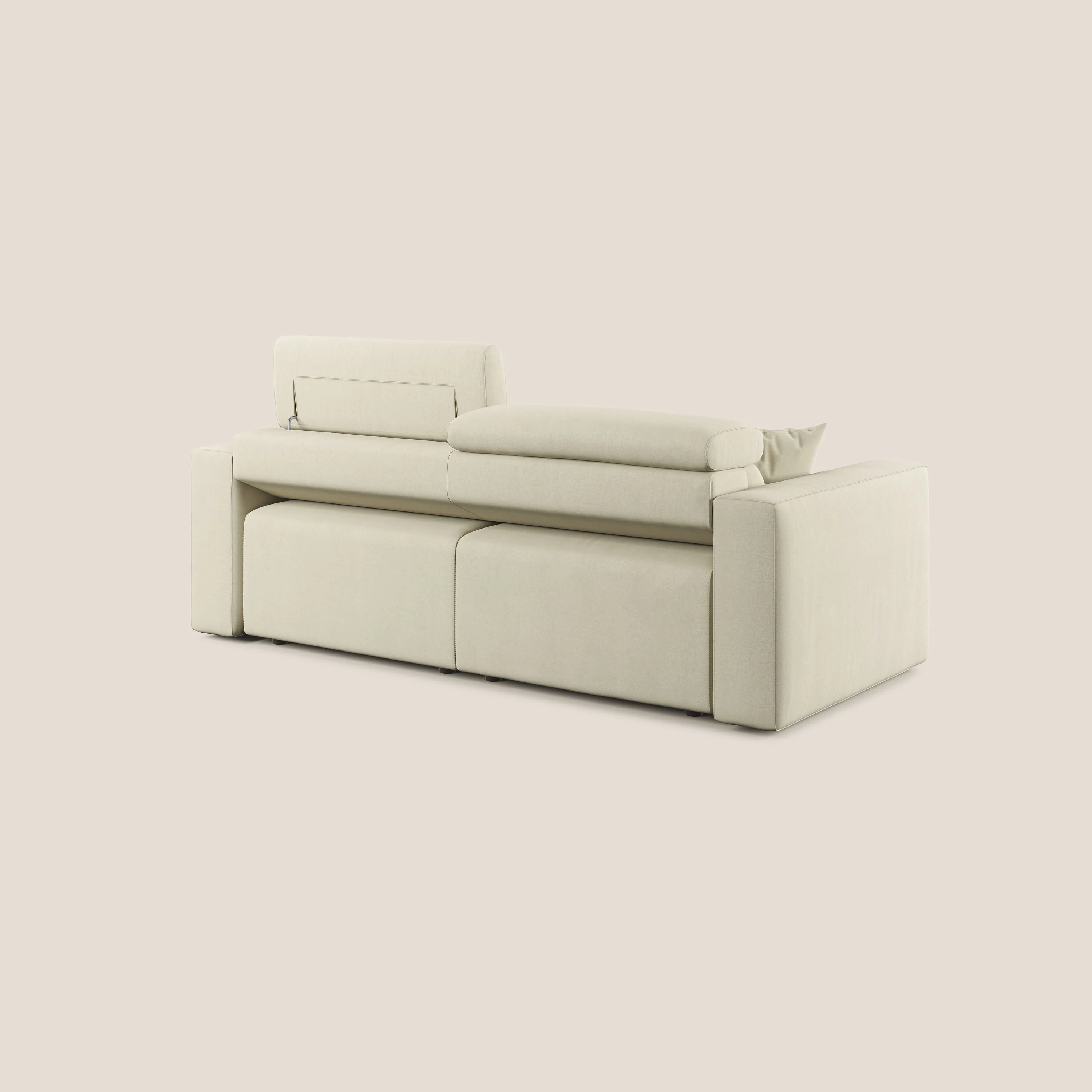 Orwell canapé avec assise extractible en microfibre détachable T11 crème - Image 7