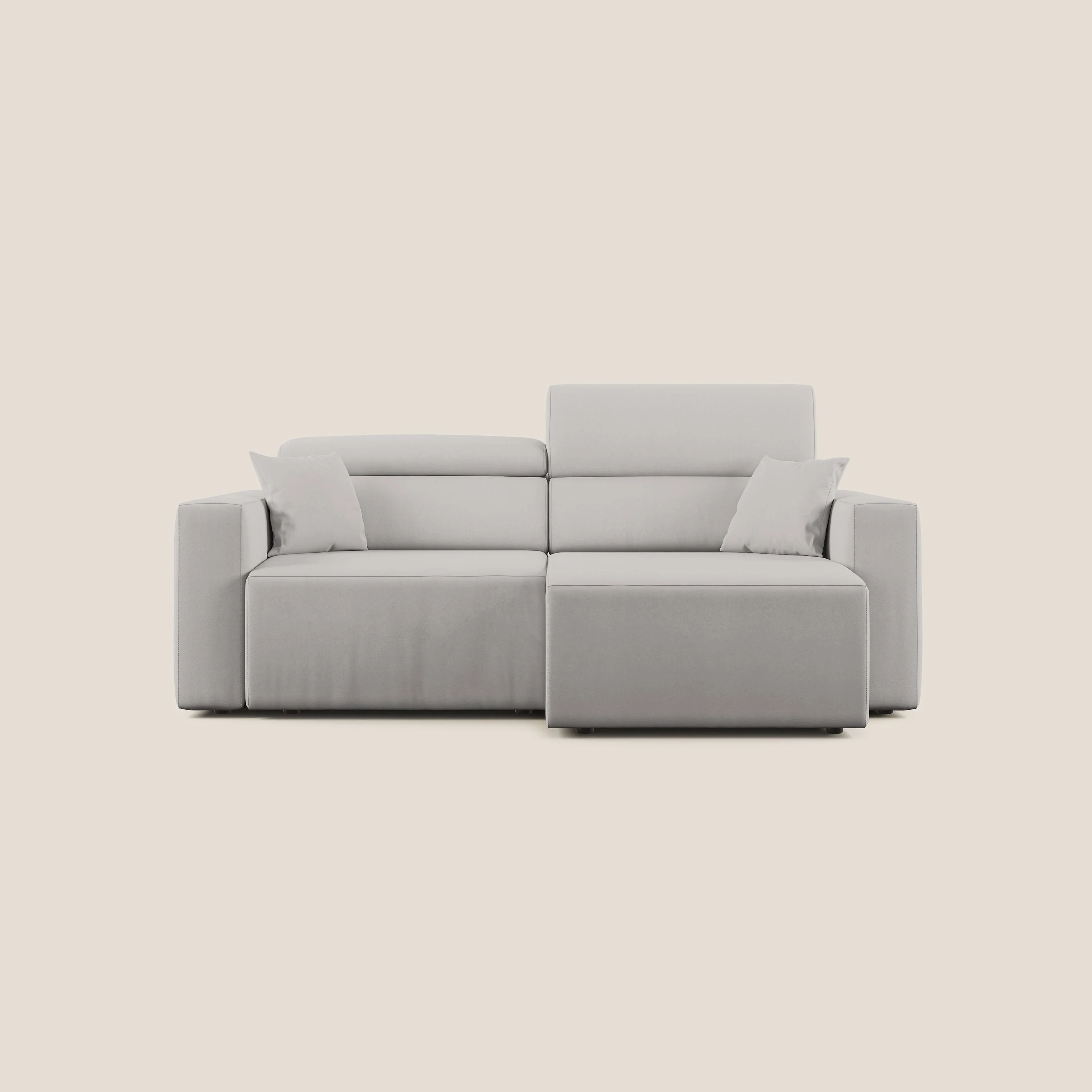 Orwell canapé avec assise extractible en microfibre détachable T11 gris clair - Image 10