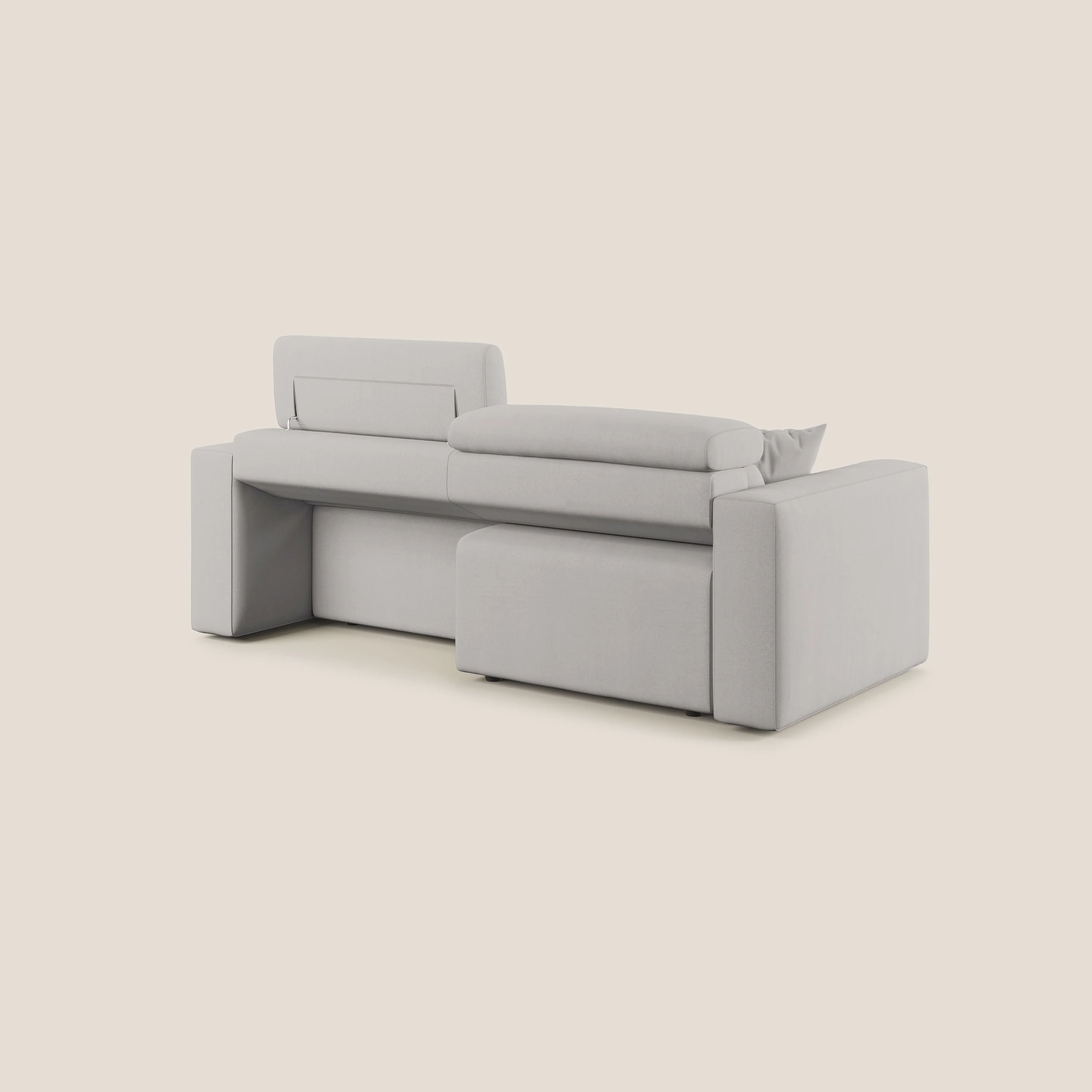 Orwell canapé avec assise extractible en microfibre détachable T11 gris clair - Image 11