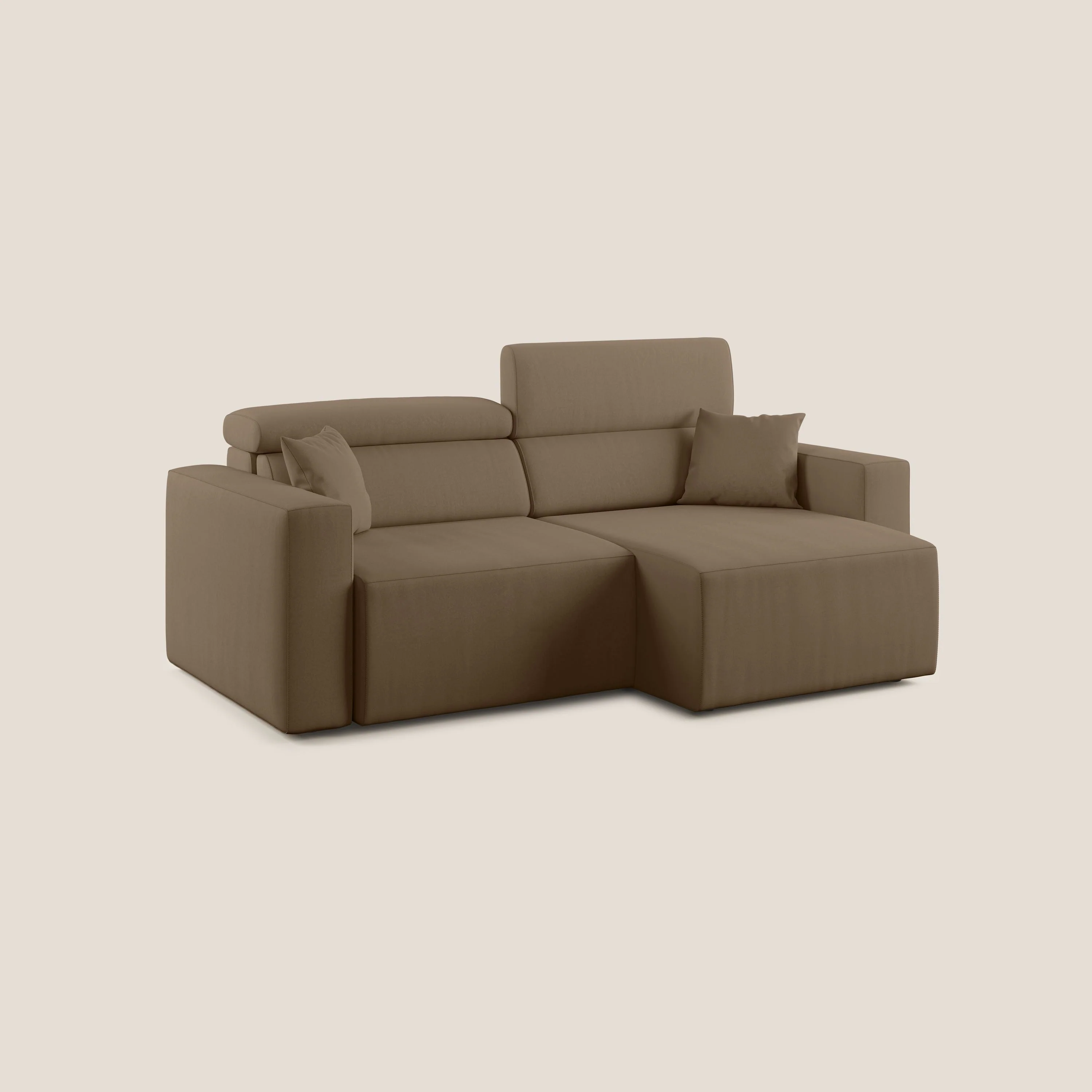 Orwell canapé avec assise extractible en microfibre détachable T11 marron - Image 2