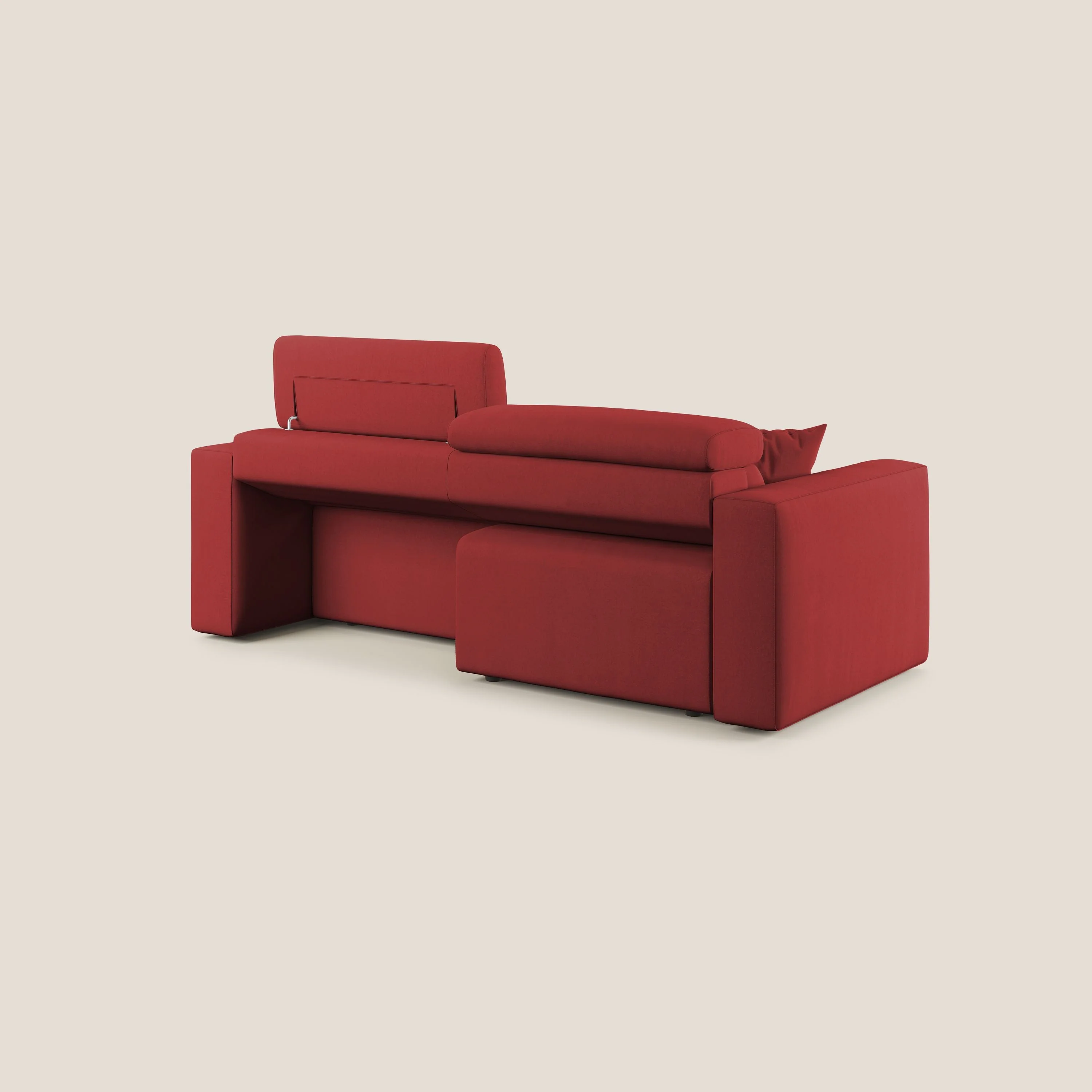 Orwell canapé avec assise extractible en microfibre détachable T11 rouge - Image 11