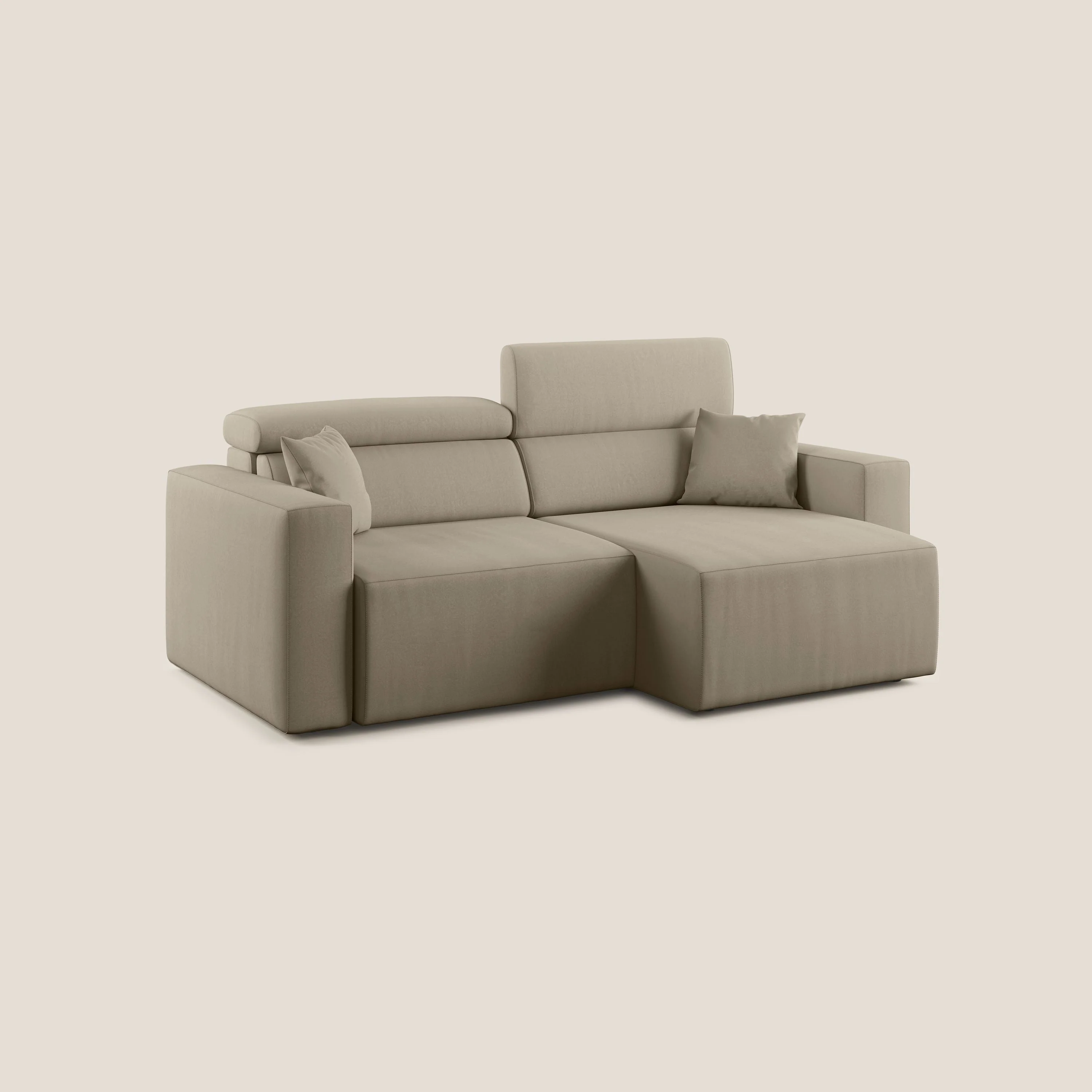 Orwell canapé avec assise extractible en microfibre détachable T11 Taupe tortora - Image 2