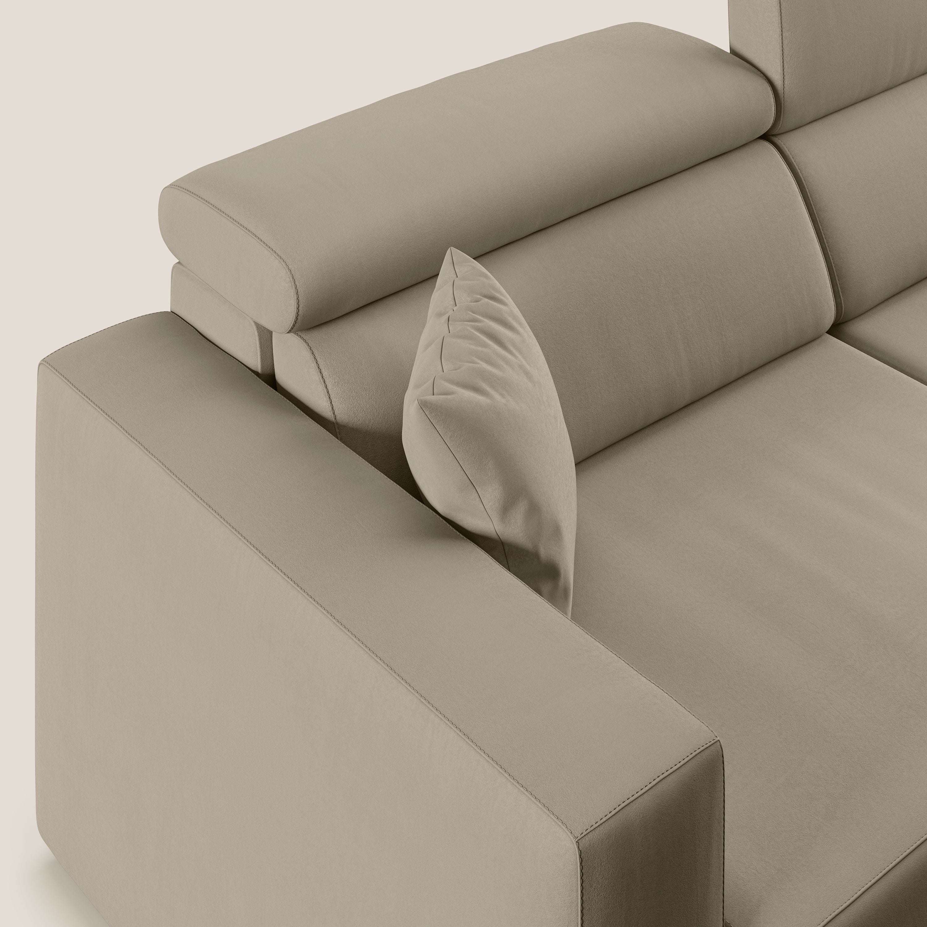 Orwell canapé avec assise extractible en microfibre détachable T11 Taupe tortora - Image 6