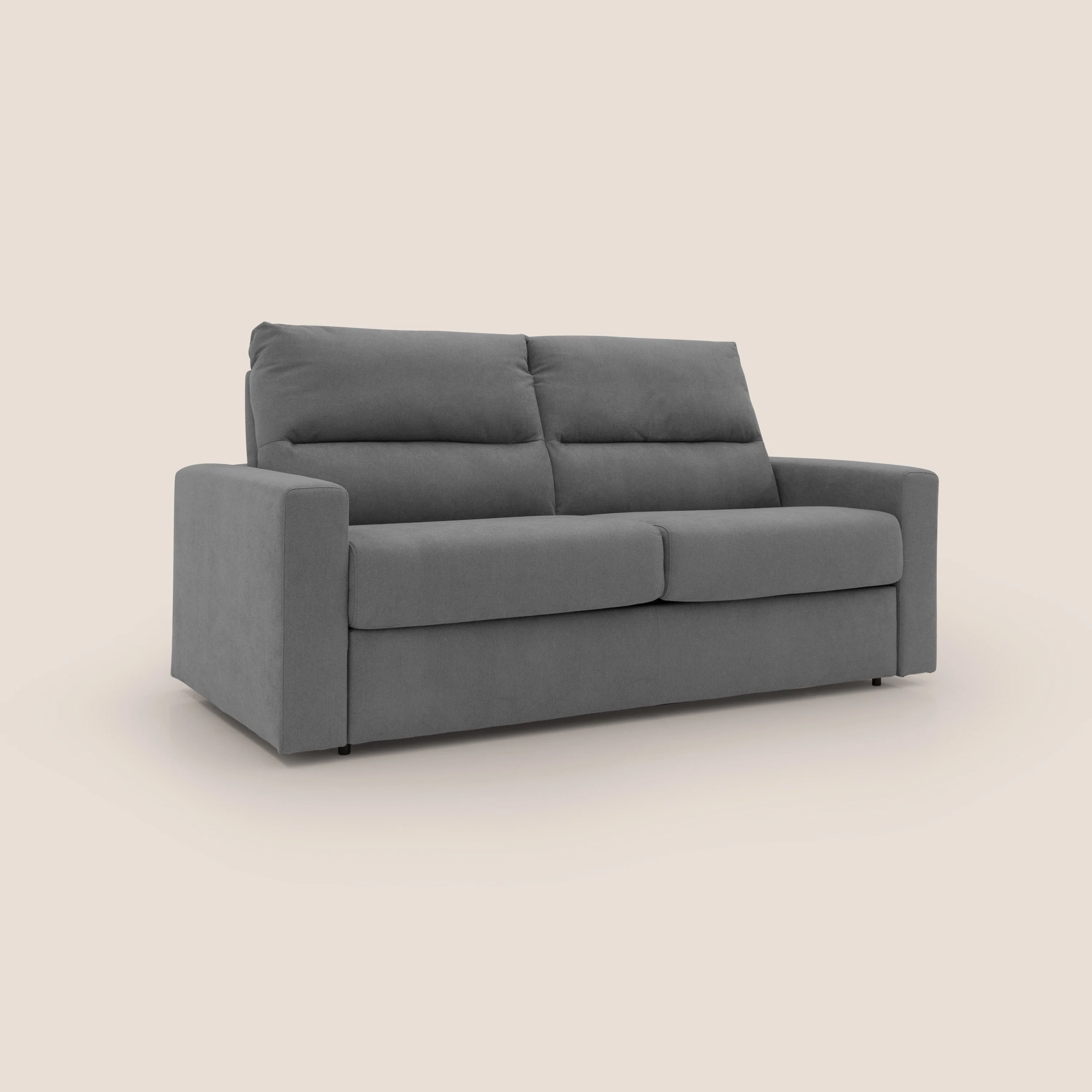 Paloma canapé convertible avec matelas de 18 cm en Aloe Vera en tissu imperméable gris - Image 4