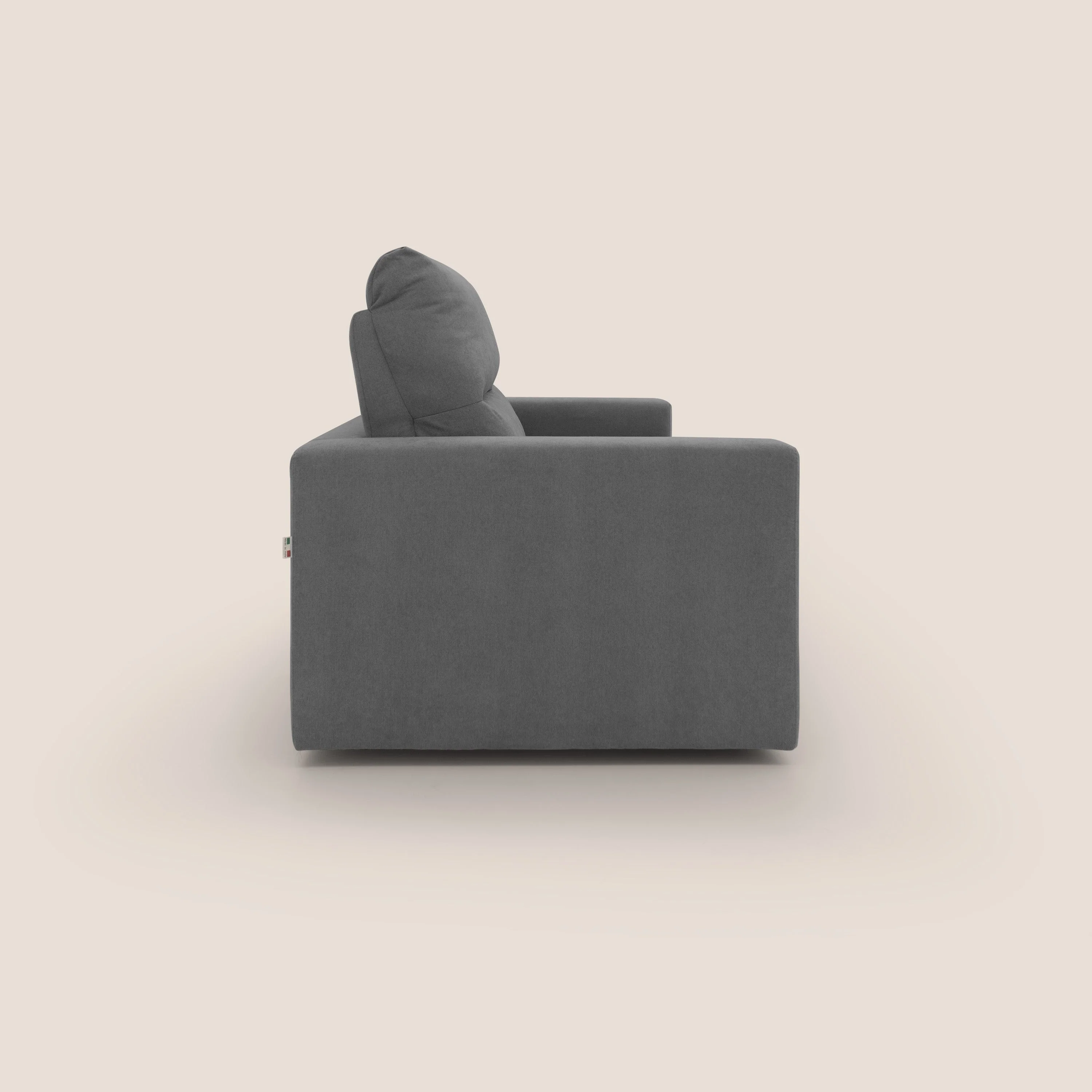 Paloma canapé convertible avec matelas de 18 cm en Aloe Vera en tissu imperméable gris - Image 5