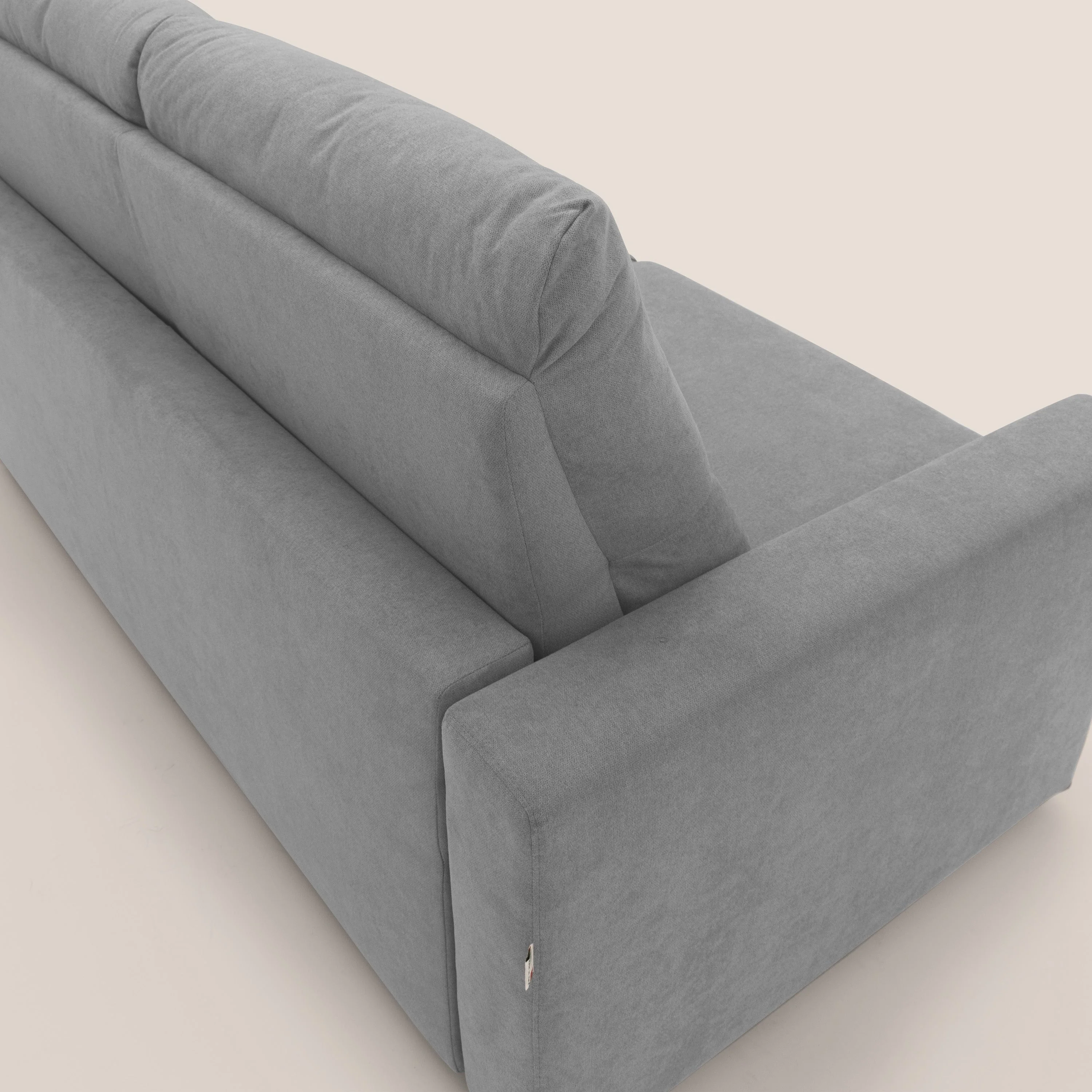 Paloma canapé convertible avec matelas de 18 cm en Aloe Vera en tissu imperméable gris clair - Image 6