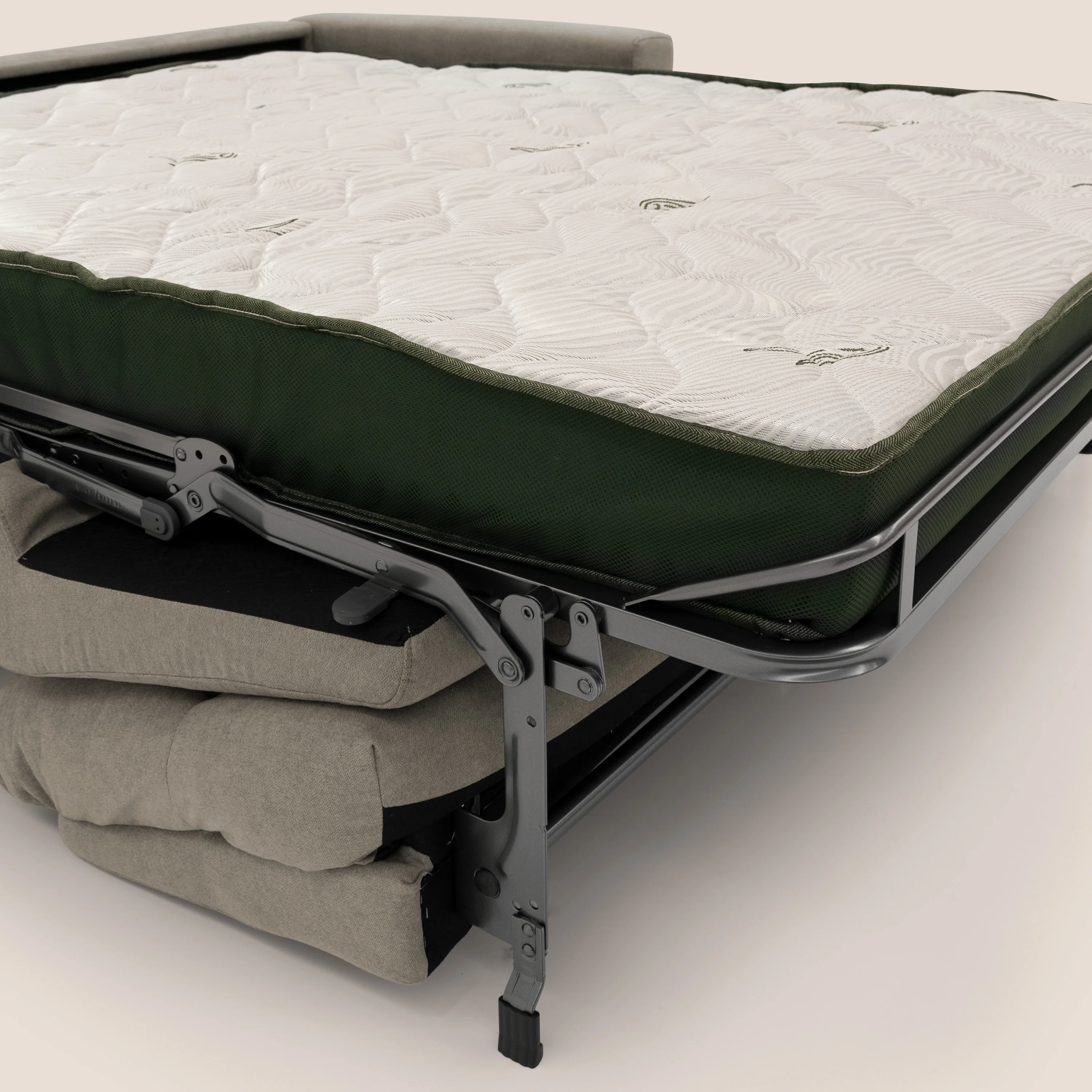 Paloma canapé convertible avec matelas de 18 cm en Aloe Vera en tissu imperméable taupe - Image 12