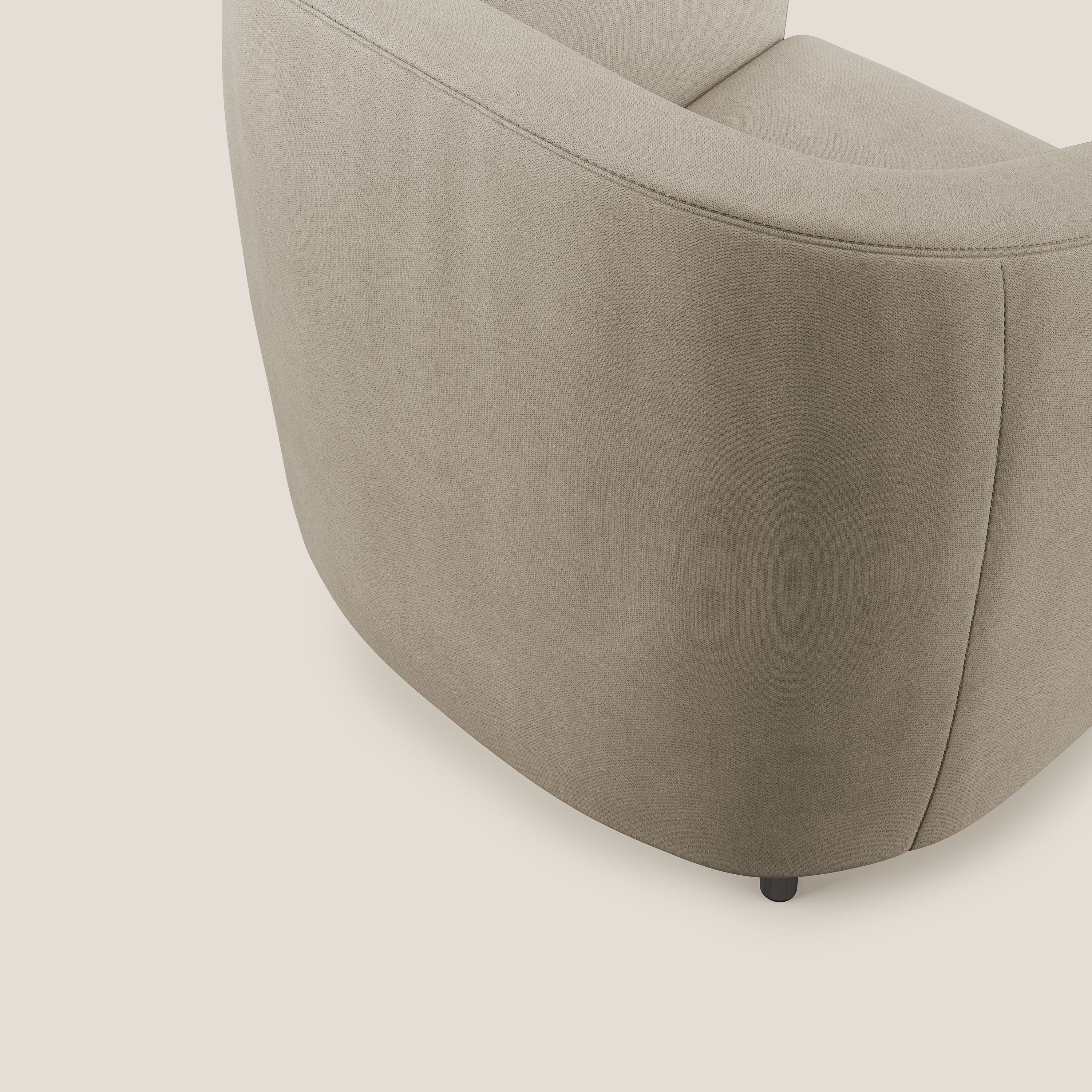 Pandora Fauteuil en tissu doux imperméable T02 beige - Image 6