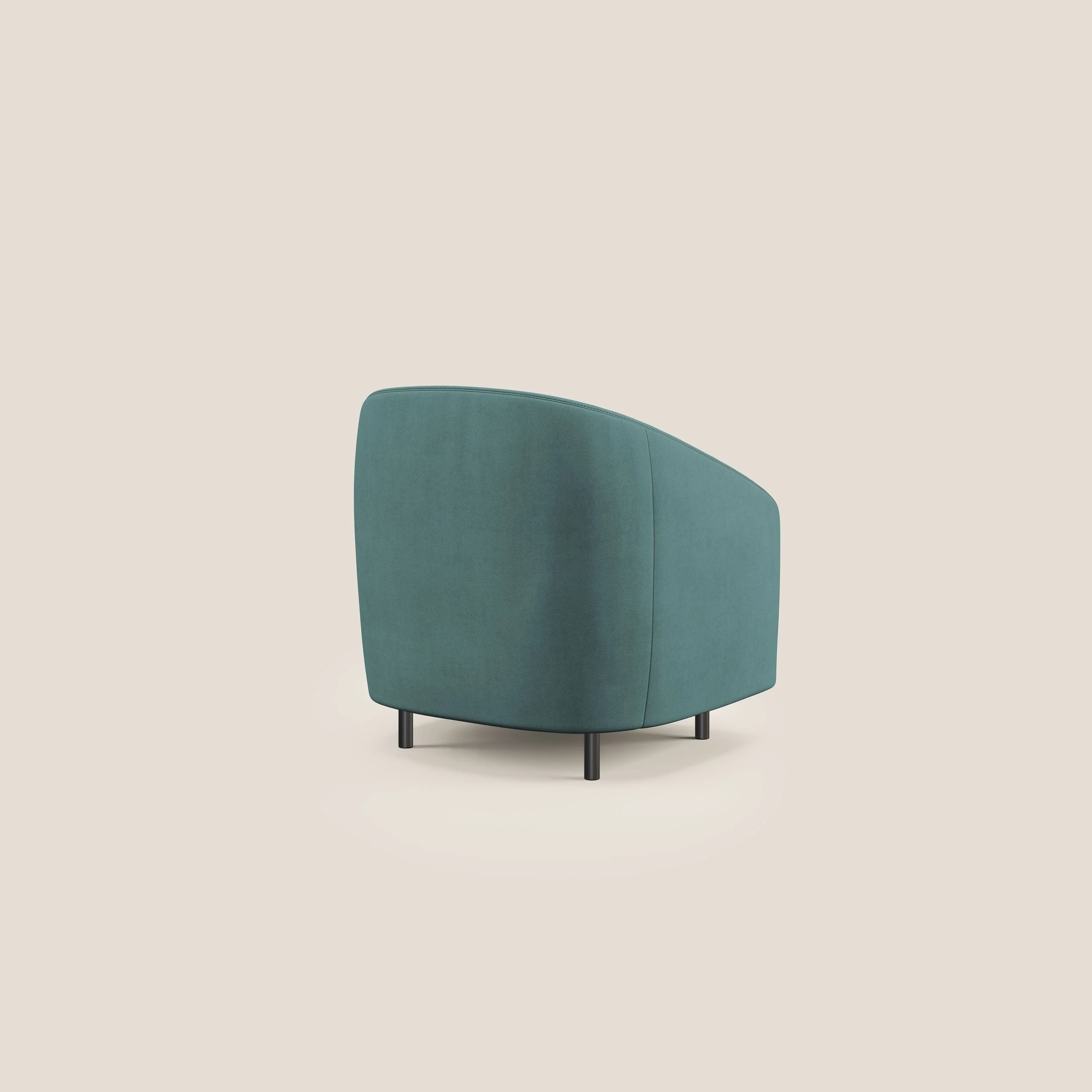 Pandora Fauteuil en tissu doux imperméable T02 bleu canard - Image 4
