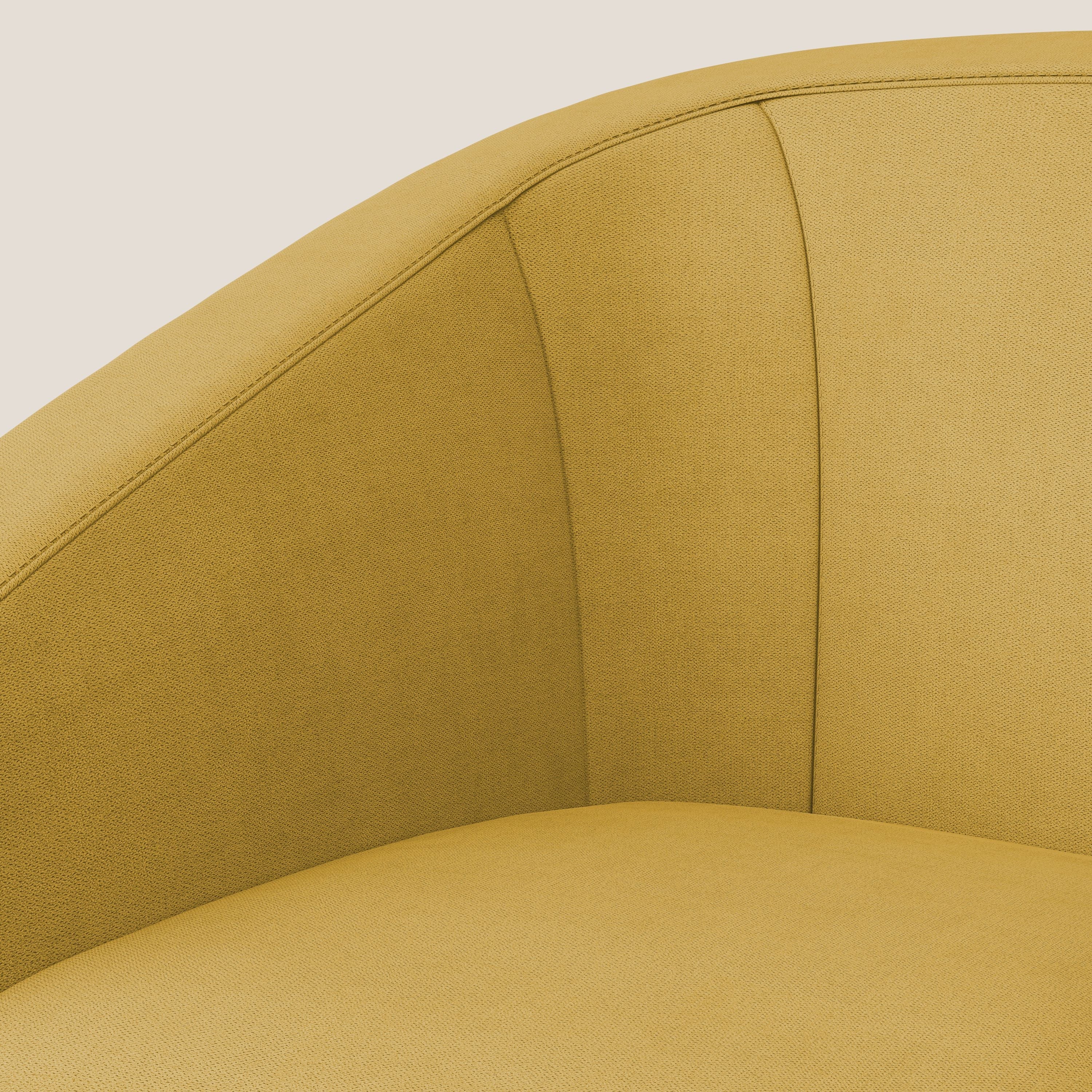 Pandora Fauteuil en tissu doux imperméable T02 jaune - Image 7