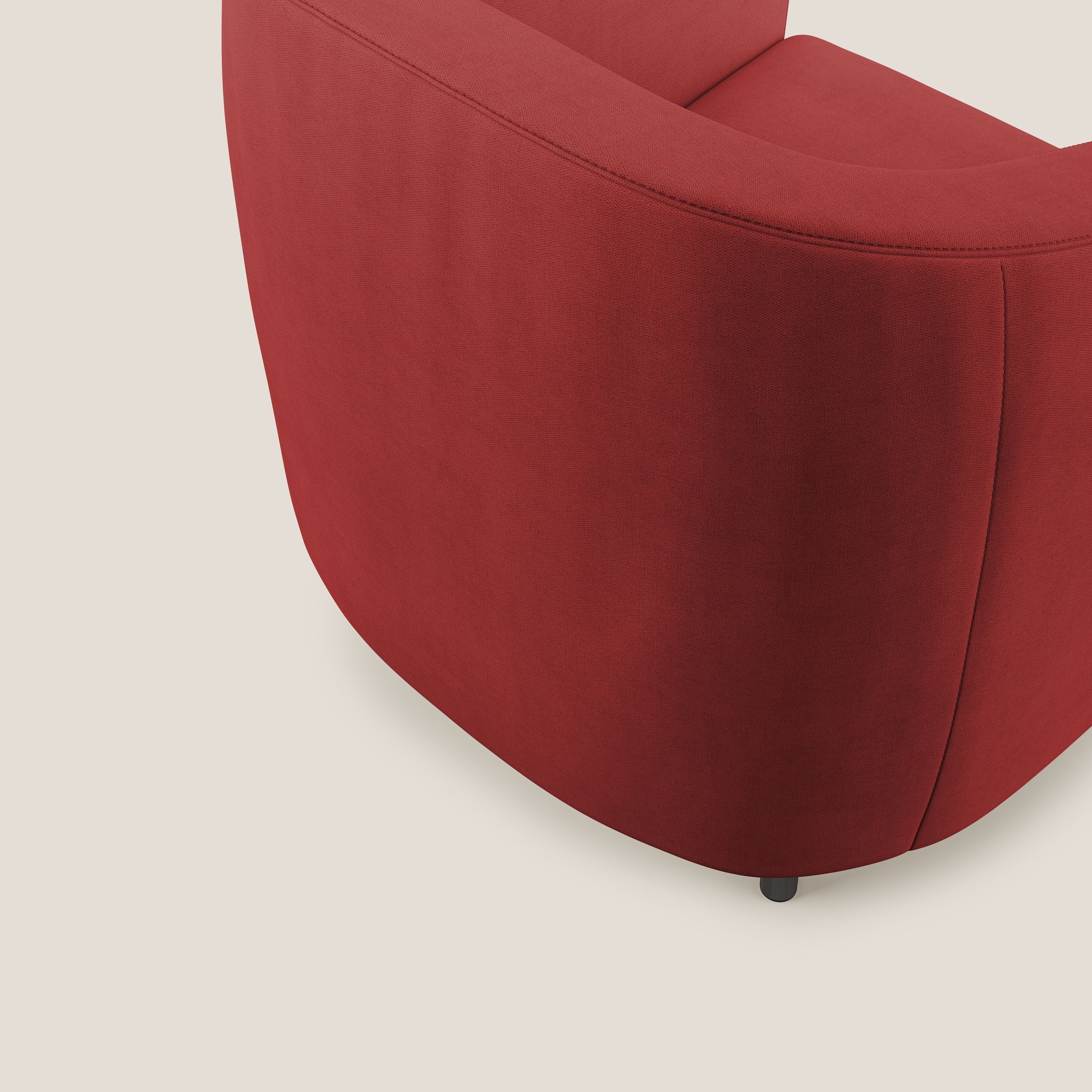 Pandora Fauteuil en tissu doux imperméable T02 rouge - Image 6