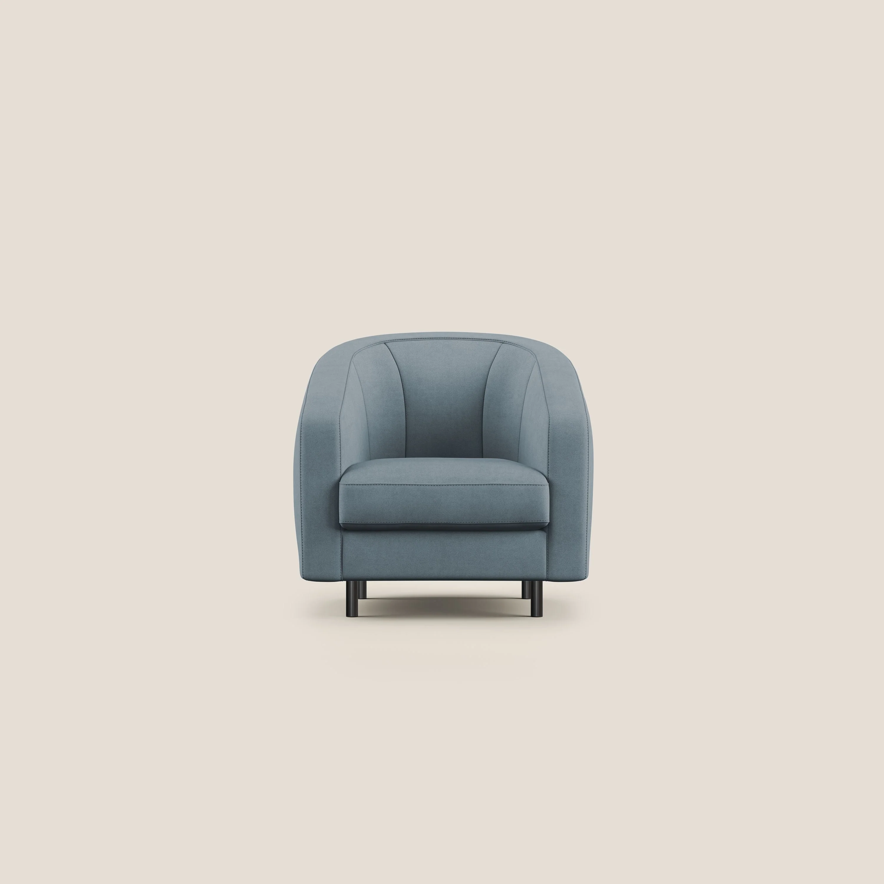 Pandora Fauteuil en tissu doux imperméable T02 sucre glace