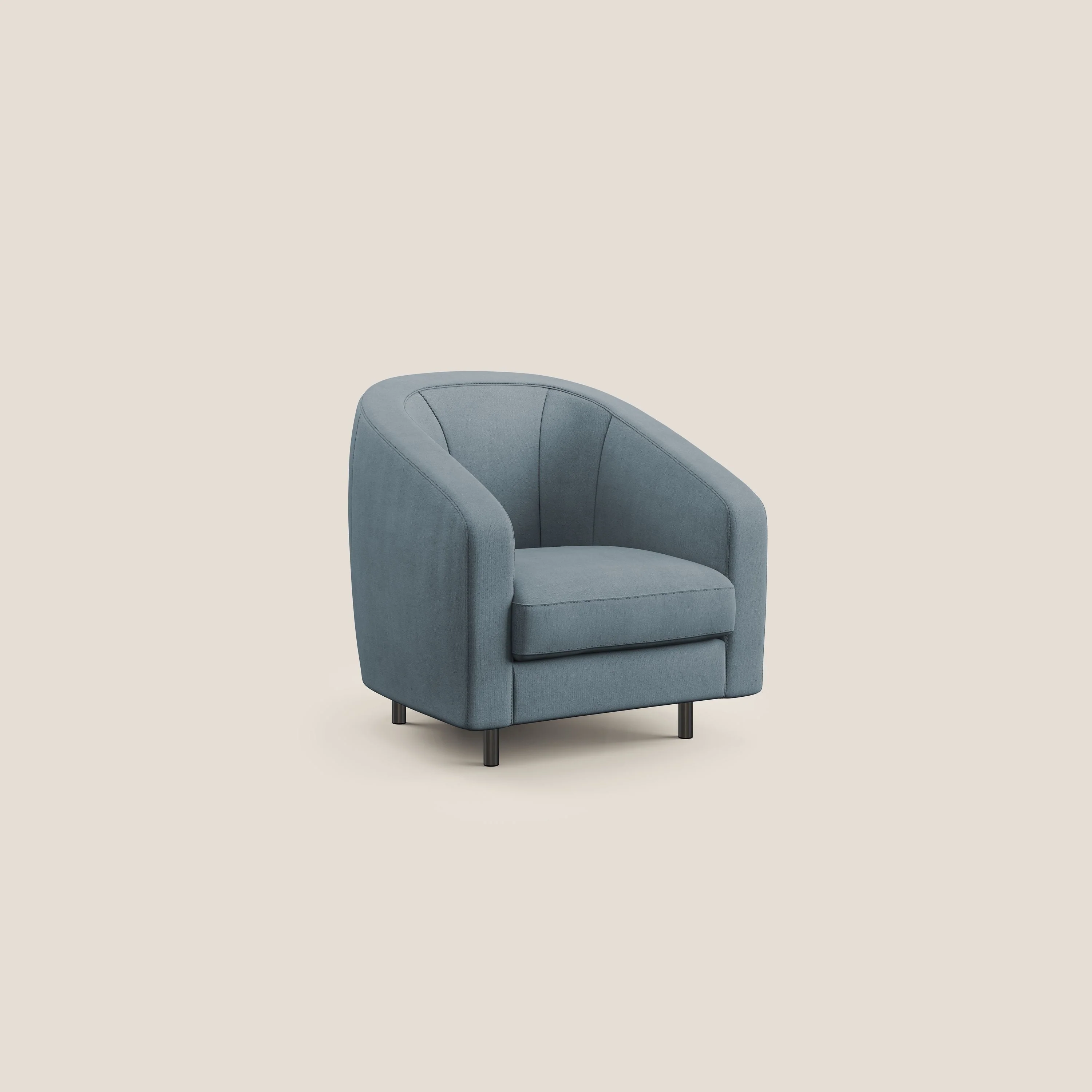 Pandora Fauteuil en tissu doux imperméable T02 sucre glace - Image 2