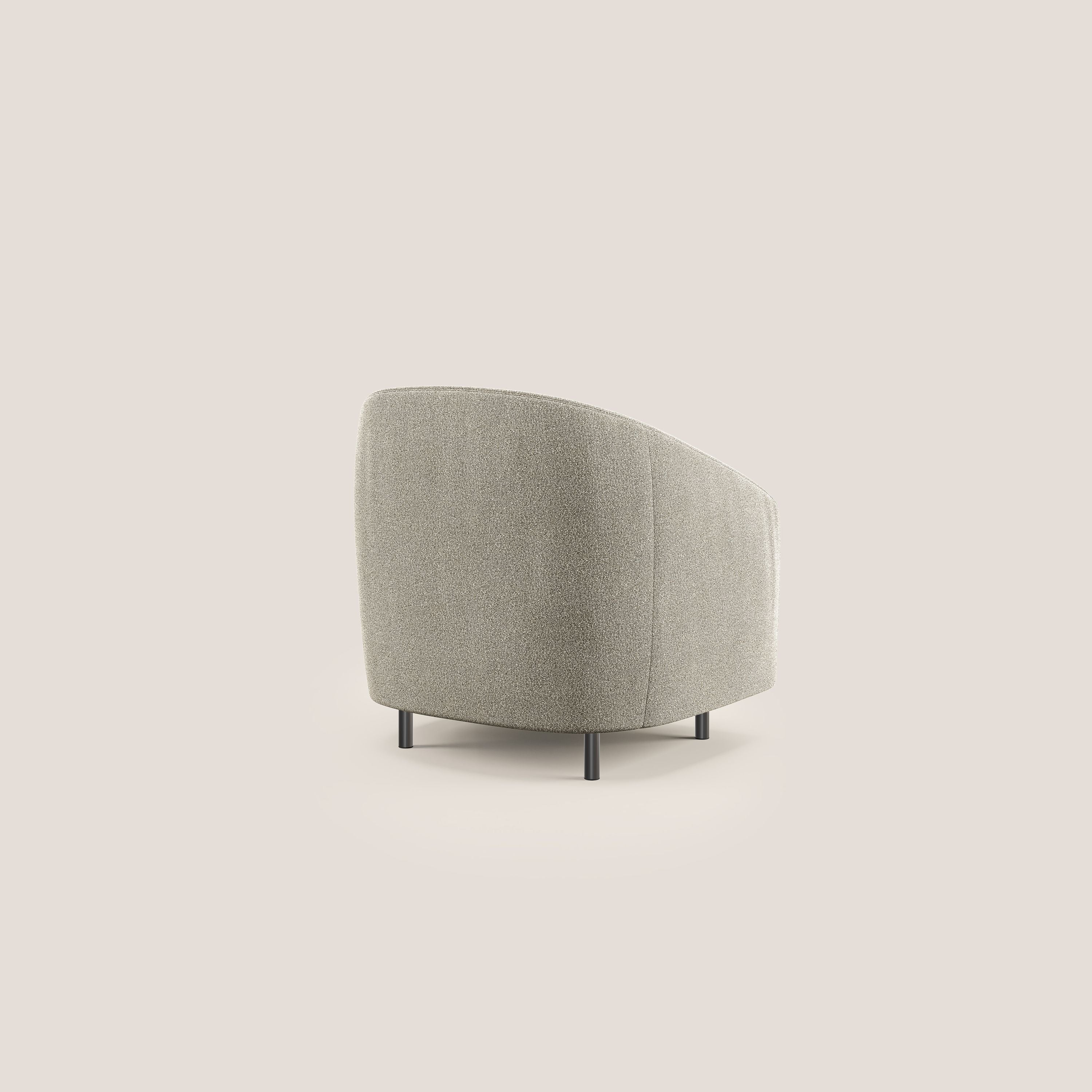 Pandora Fauteuil en tissu bouclé doux et imperméable T07 beige - Image 4
