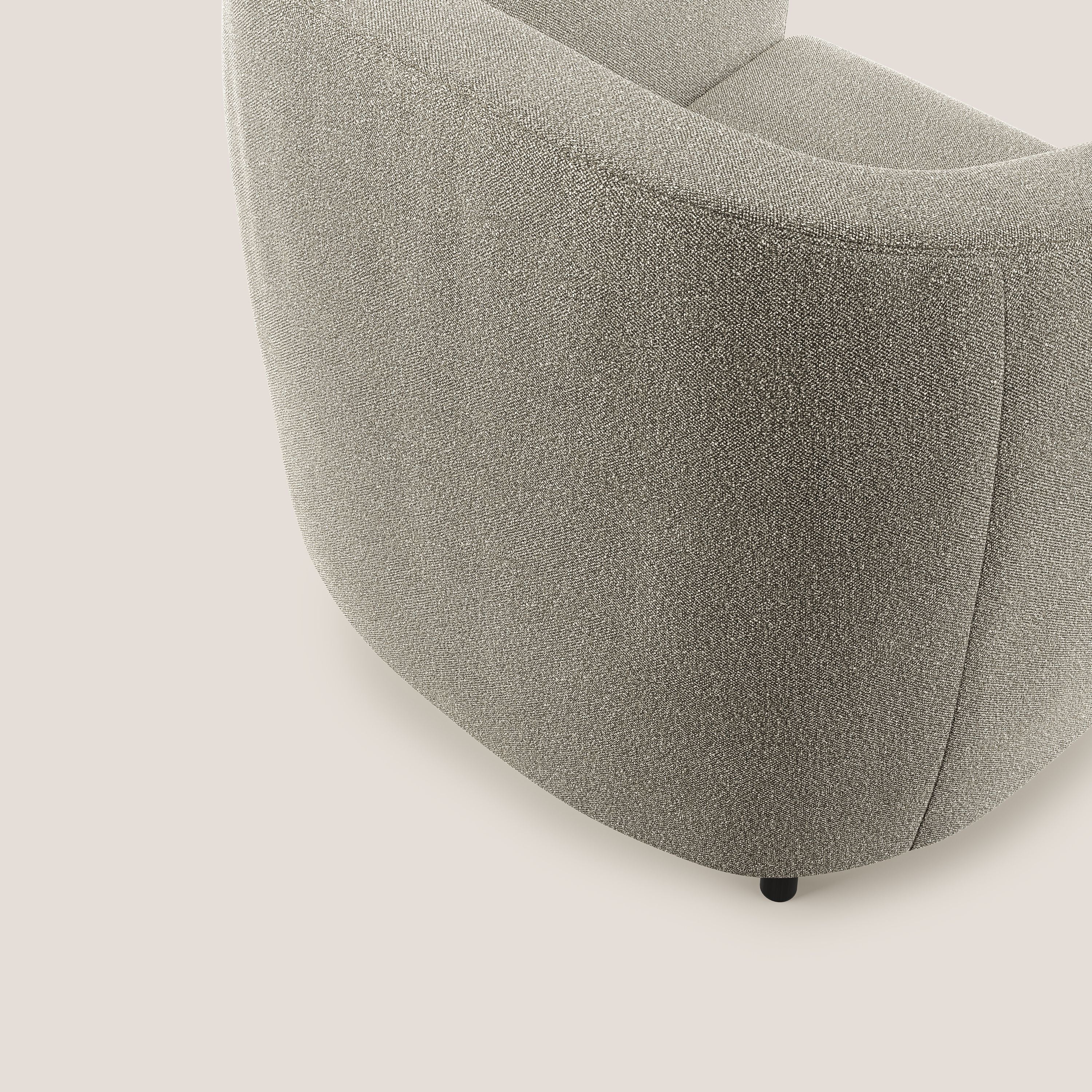 Pandora Fauteuil en tissu bouclé doux et imperméable T07 beige - Image 6