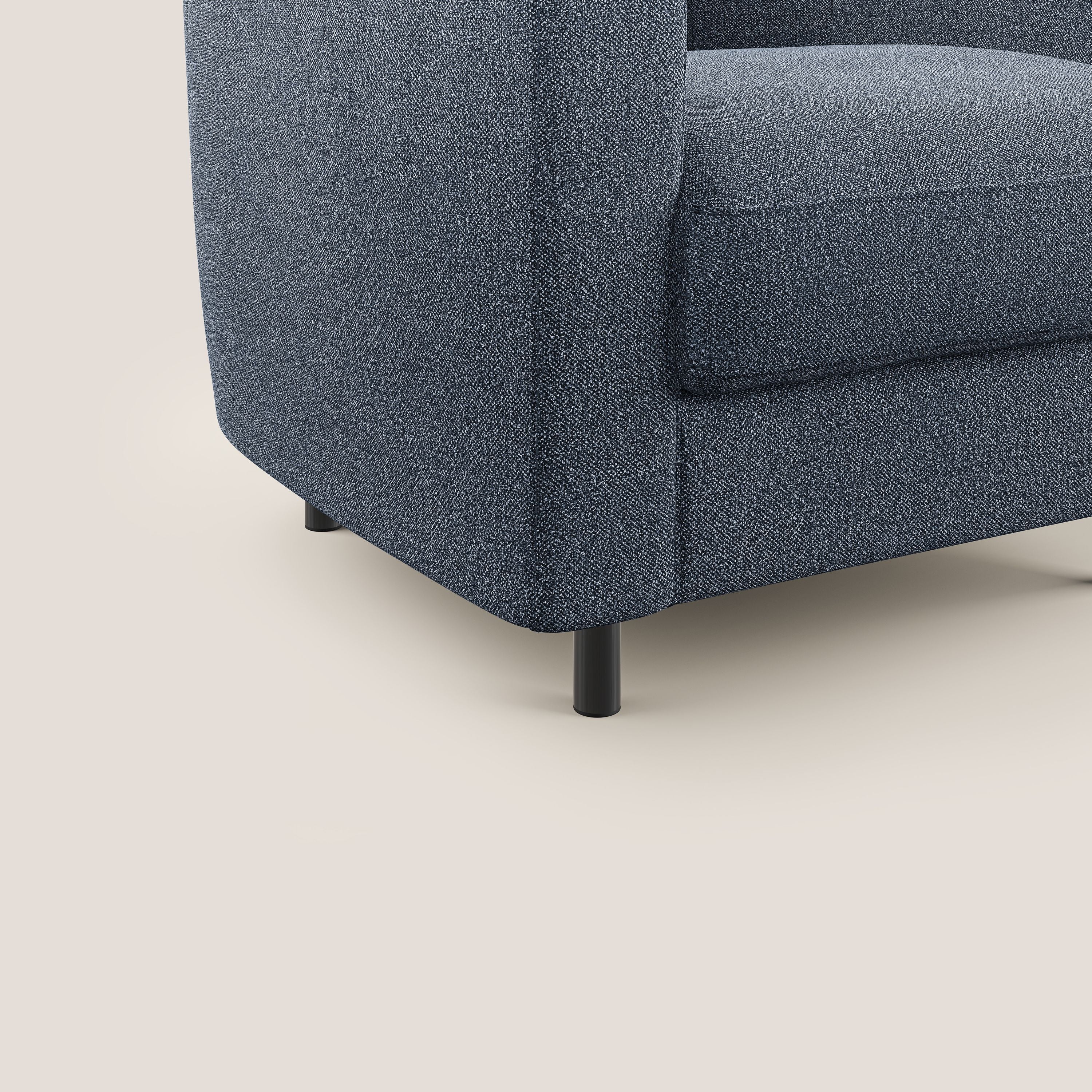 Pandora Fauteuil en tissu bouclé doux et imperméable T07 bleu - Image 5