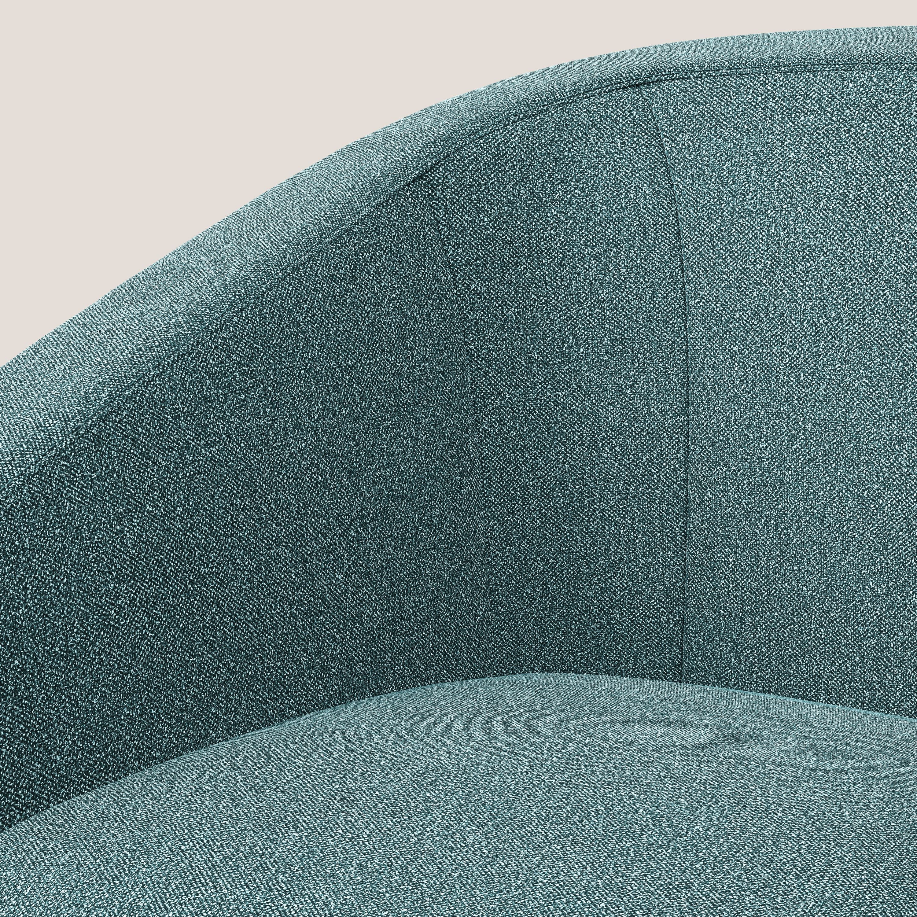 Pandora Fauteuil en tissu bouclé doux et imperméable T07 bleu ciel - Image 7