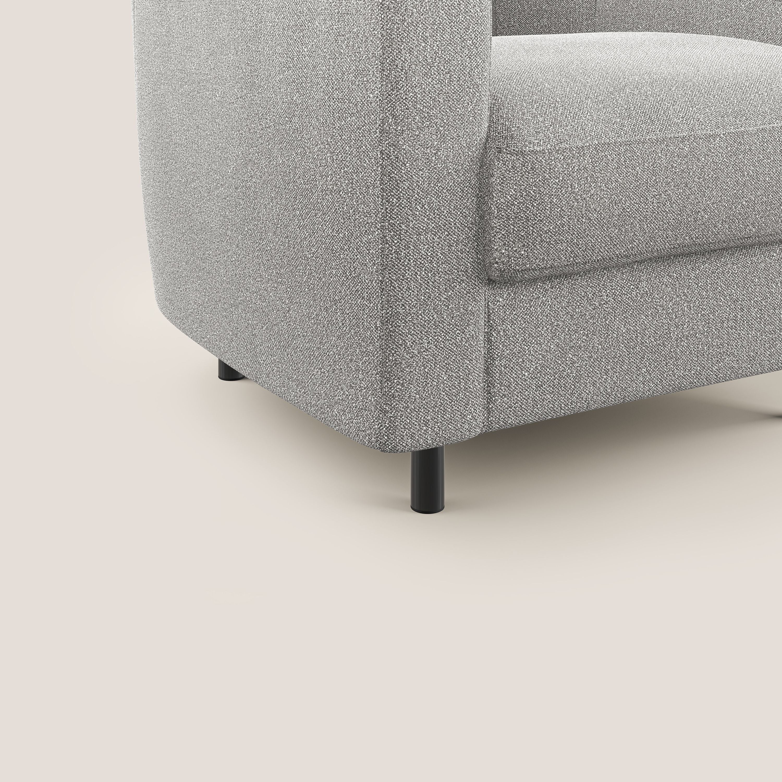 Pandora Fauteuil en tissu bouclé doux et imperméable T07 gris - Image 5