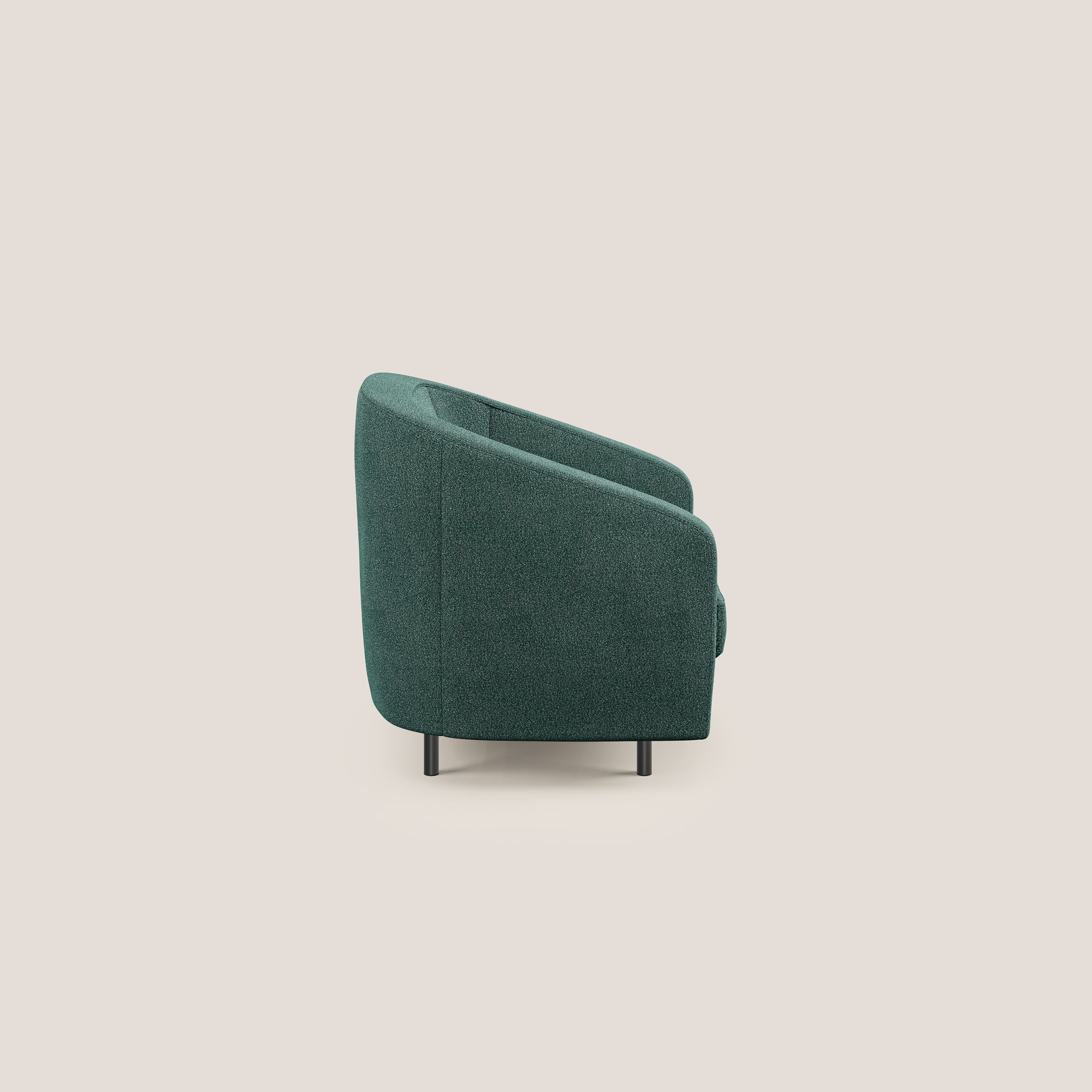 Pandora Fauteuil en tissu bouclé doux et imperméable T07 vert - Image 3