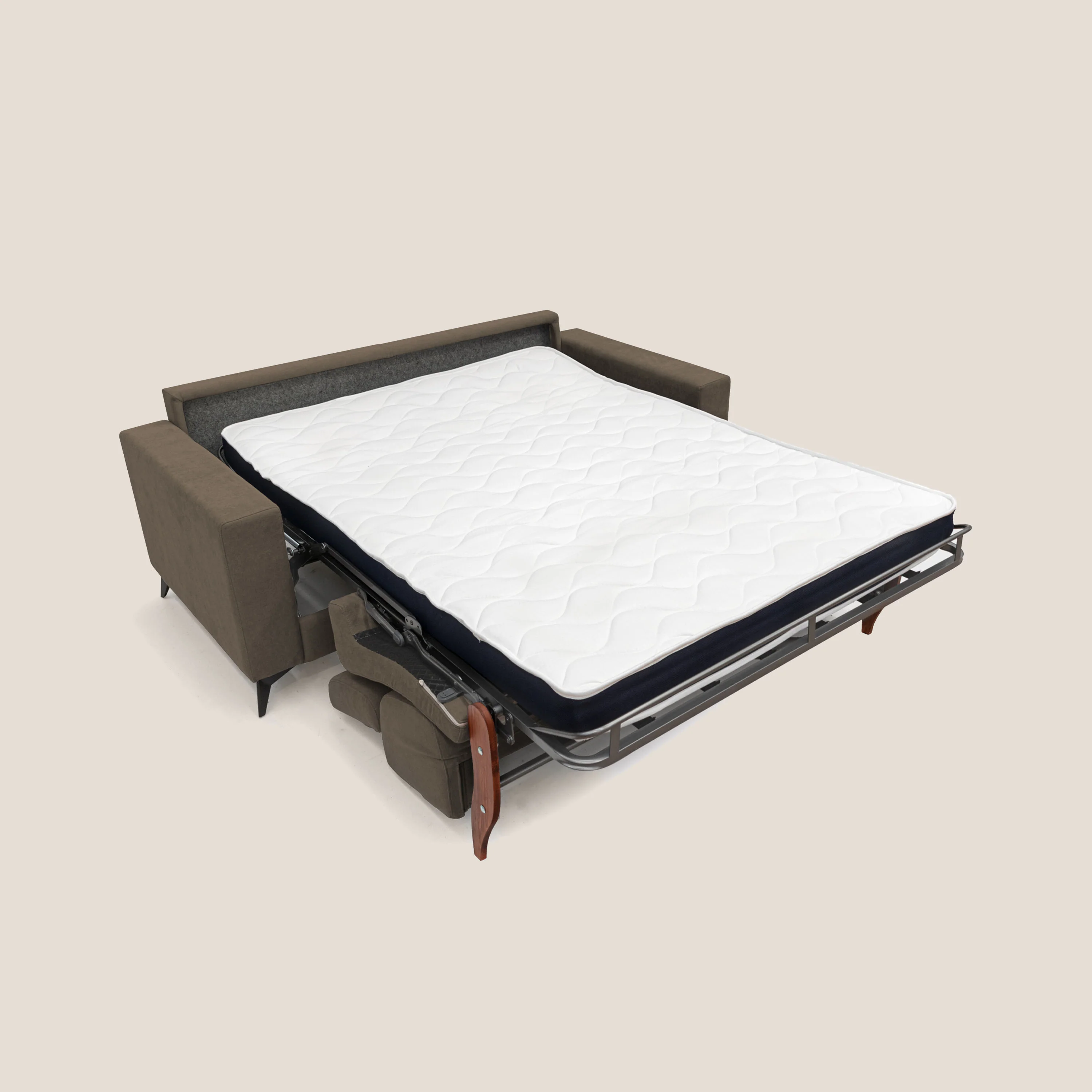 Pegaso canapé convertible avec têtières inclinables en tissu doux imperméable T02 marron - Image 9