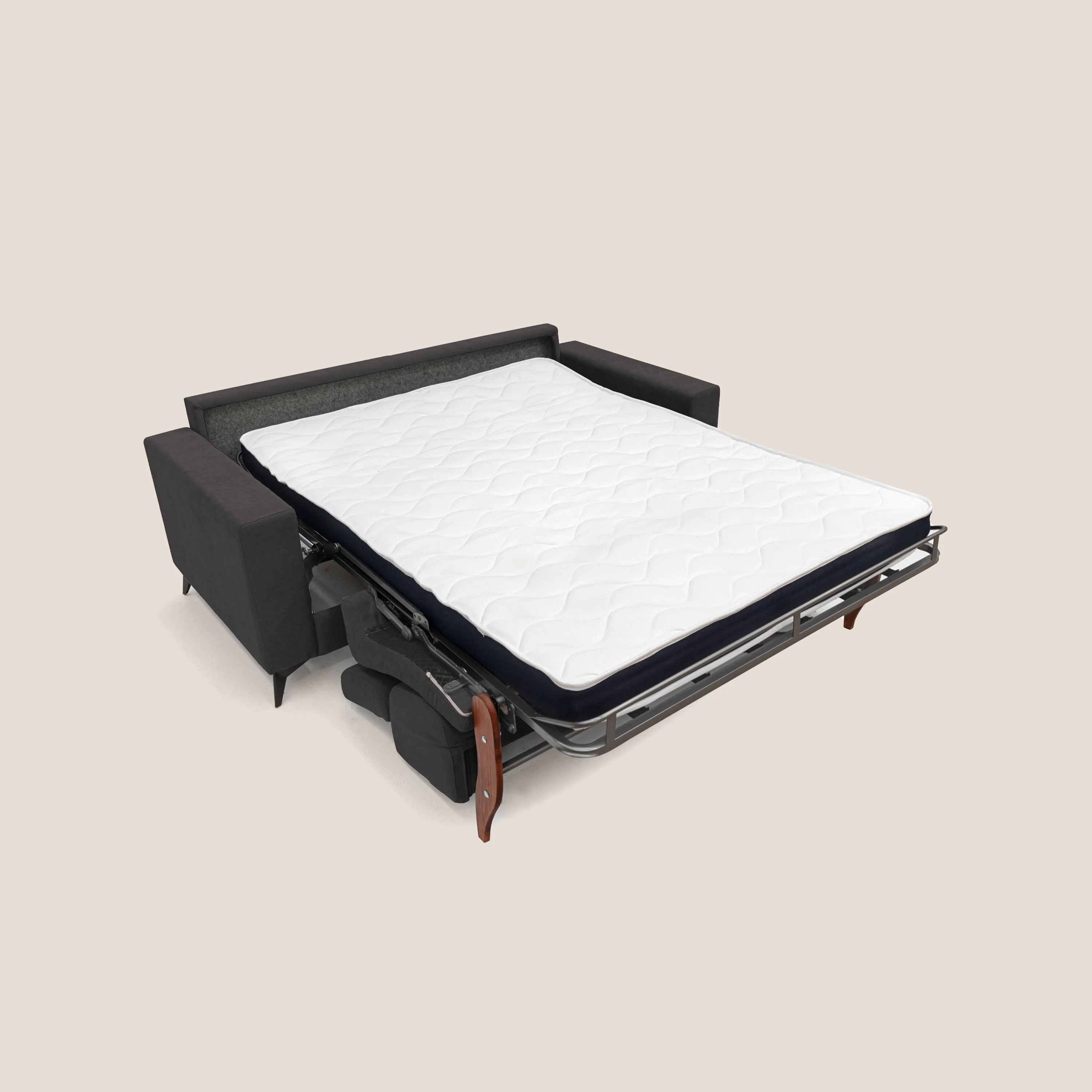 Pegaso canapé convertible avec têtières inclinables en tissu doux imperméable T02 noir - Image 9