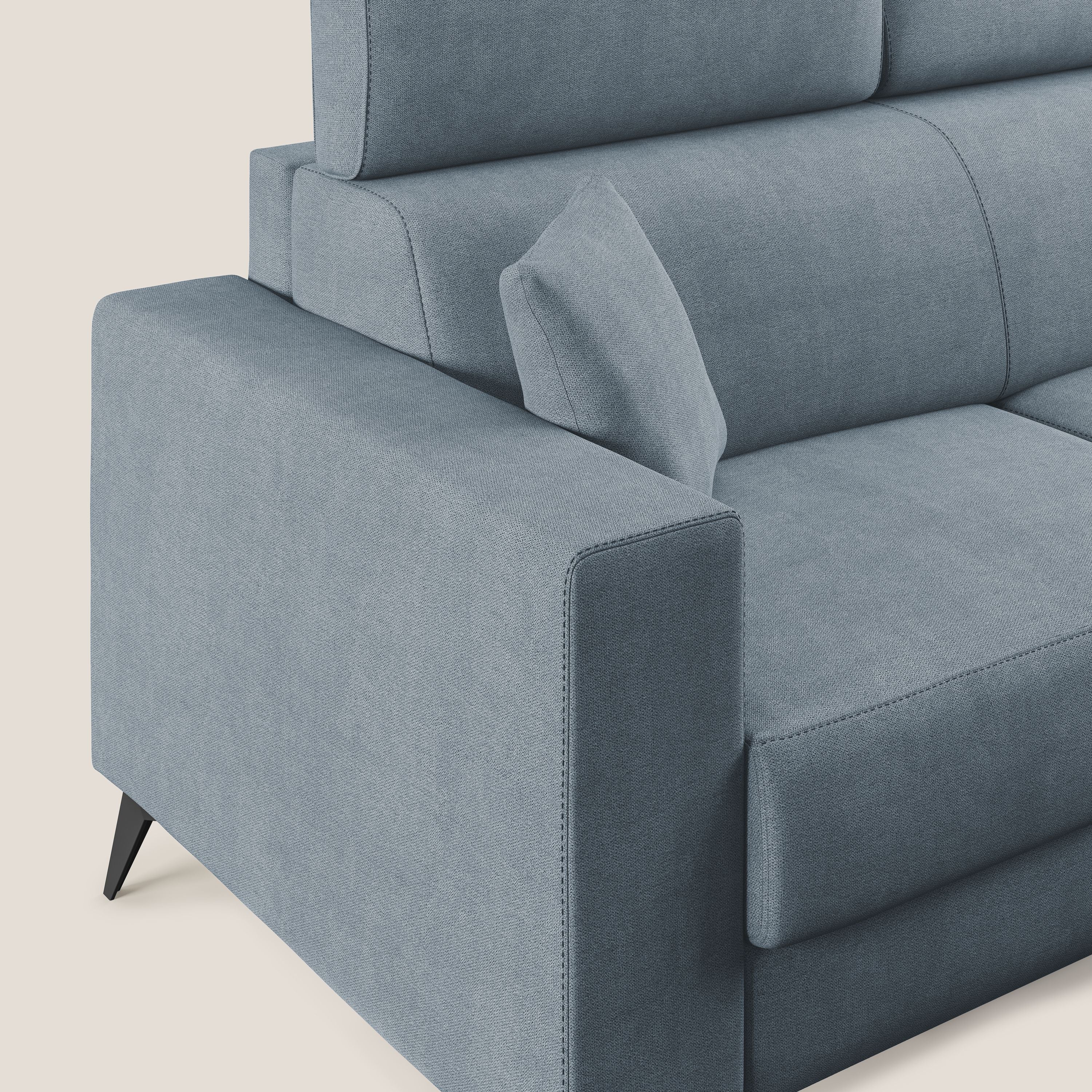 Pegaso canapé convertible avec têtières inclinables en tissu doux imperméable T02 sucre glace - Image 6