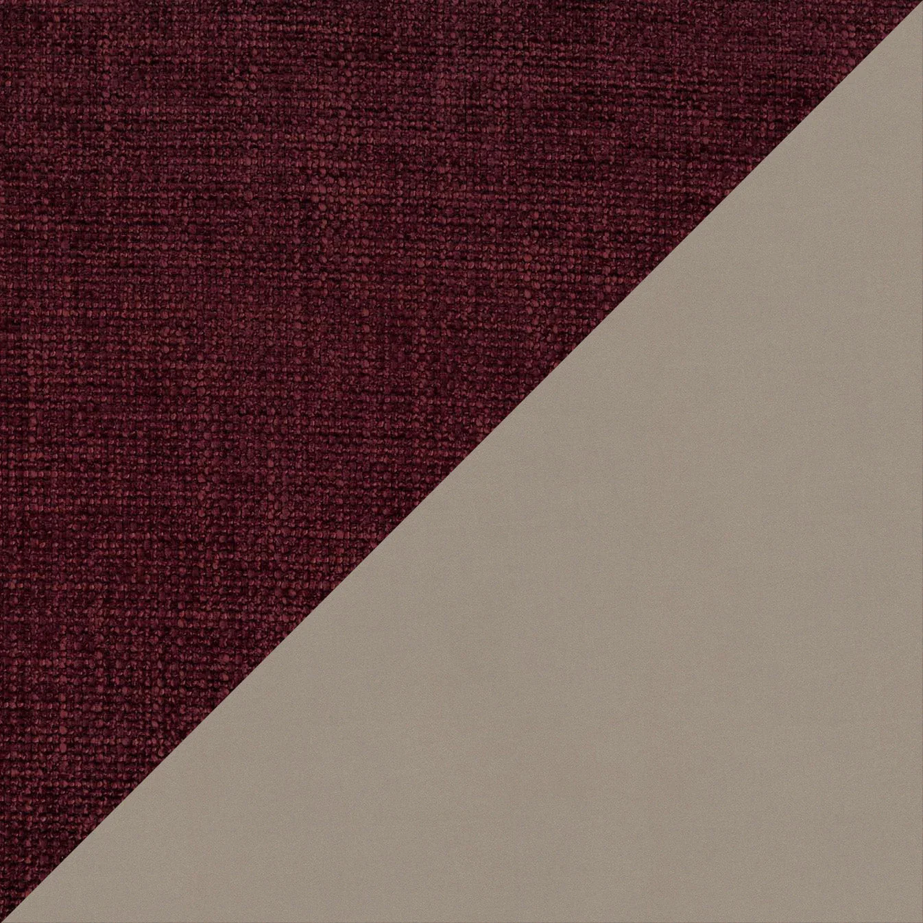 Petra lit design bicolore  avec coussins en plumes, pieds foncés et tissu imperméable T11 et T06 taupe - rouge - Image 8