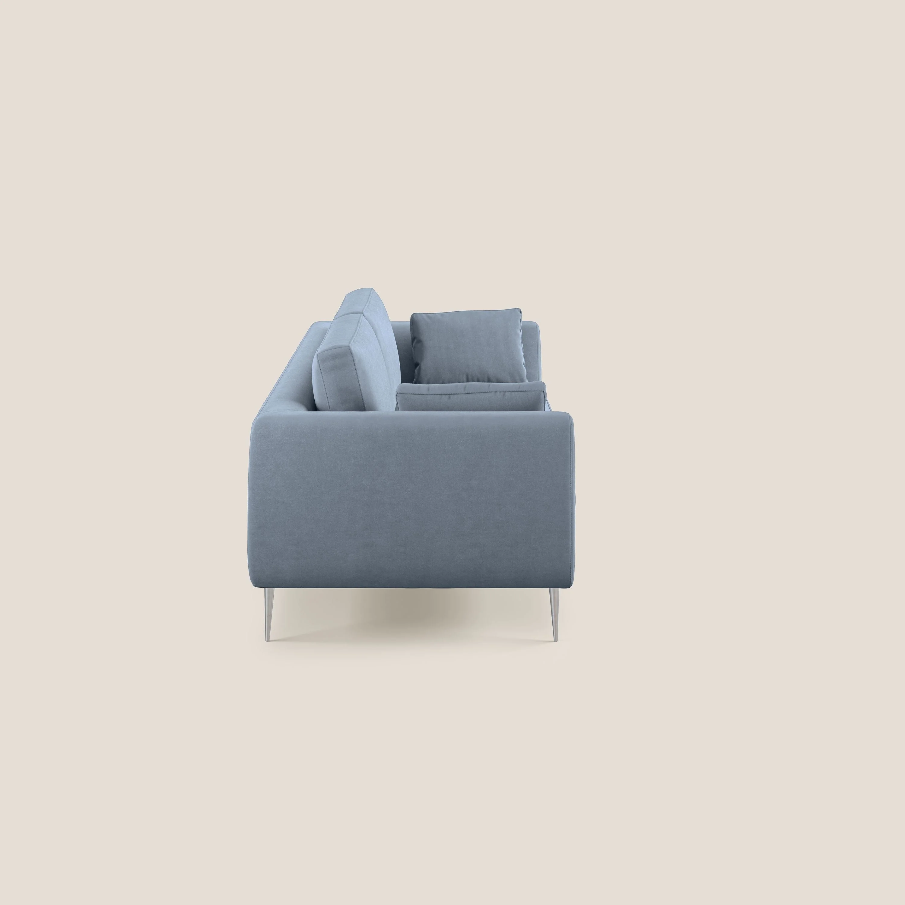 Plano canapé moderne en microfibre technique détachable T11 bleu pastel - Image 3