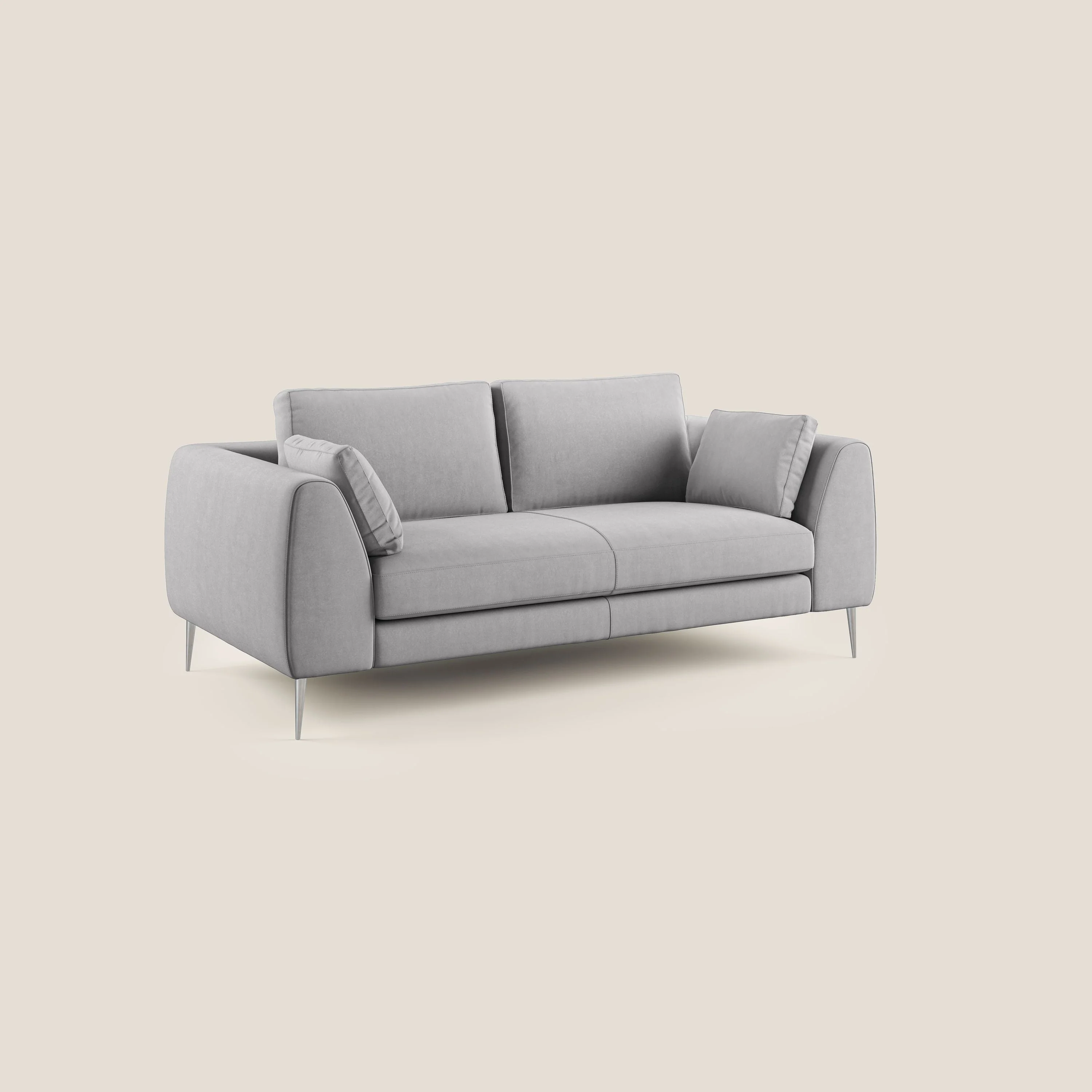 Plano canapé moderne en microfibre technique détachable T11 gris - Image 2