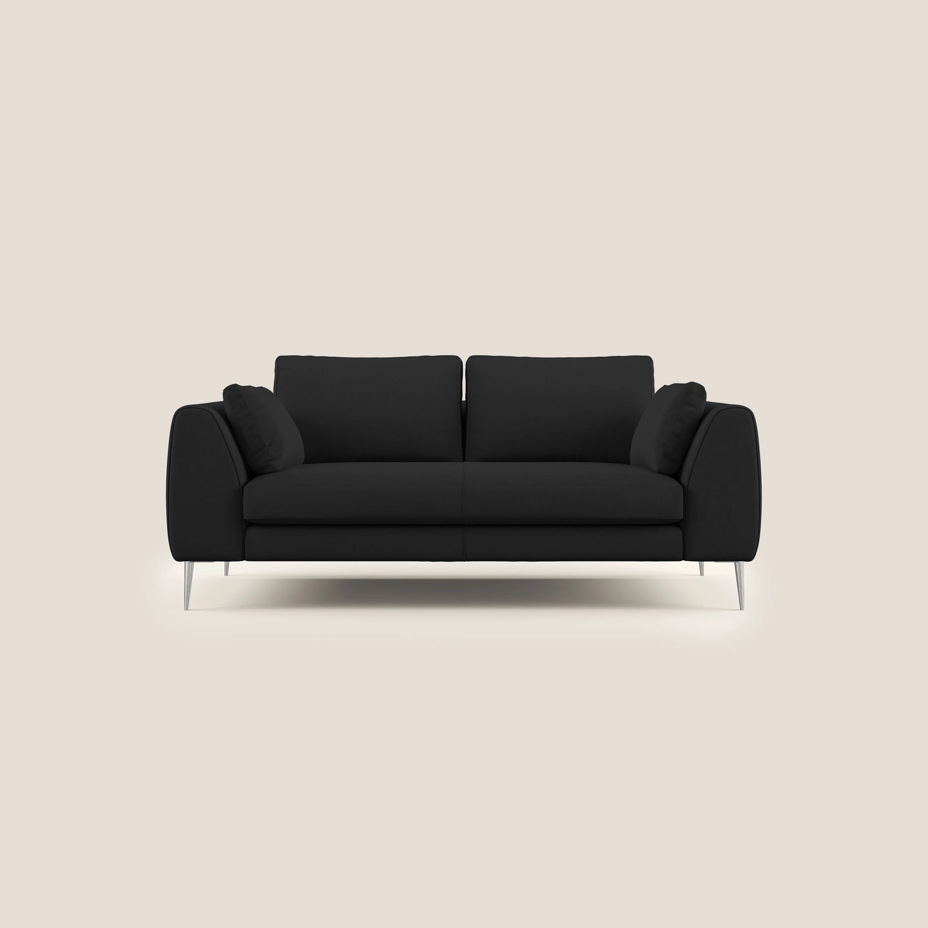 Plano canapé moderne en microfibre technique détachable T11 noir