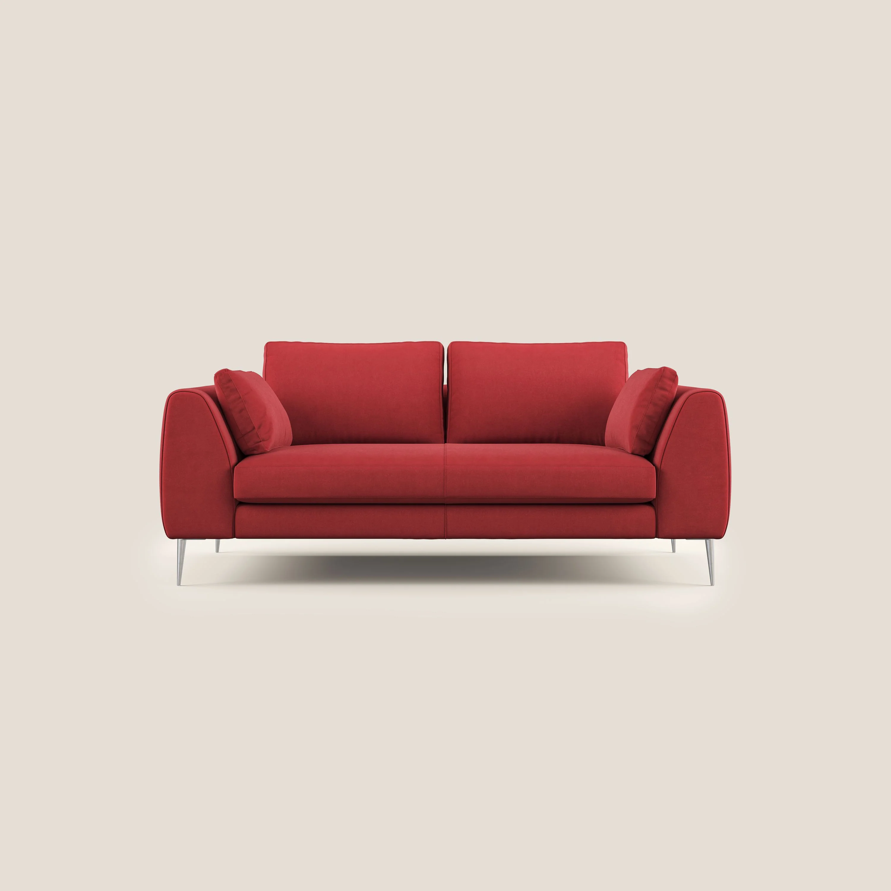 Plano canapé moderne en microfibre technique détachable T11 rouge
