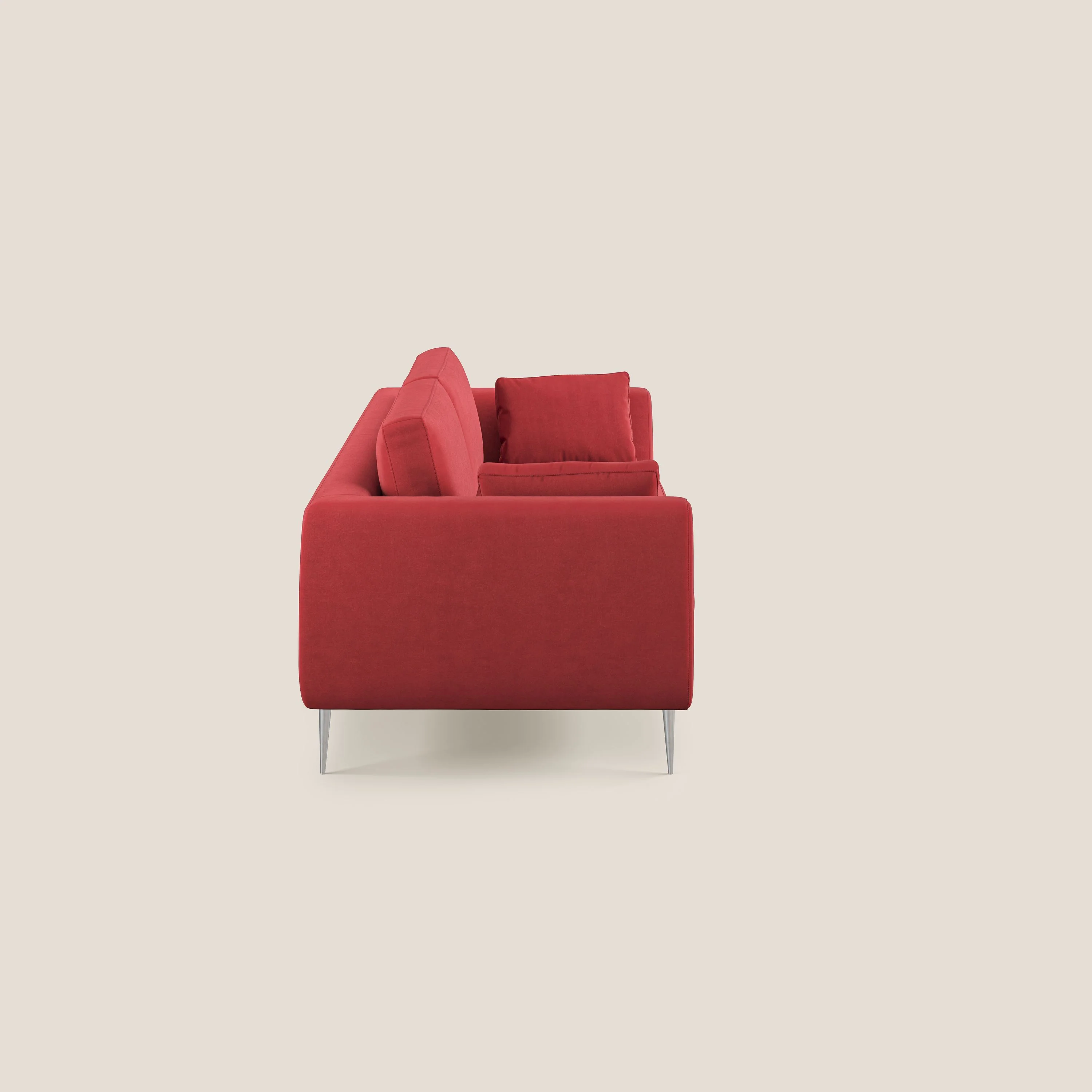 Plano canapé moderne en microfibre technique détachable T11 rouge - Image 4