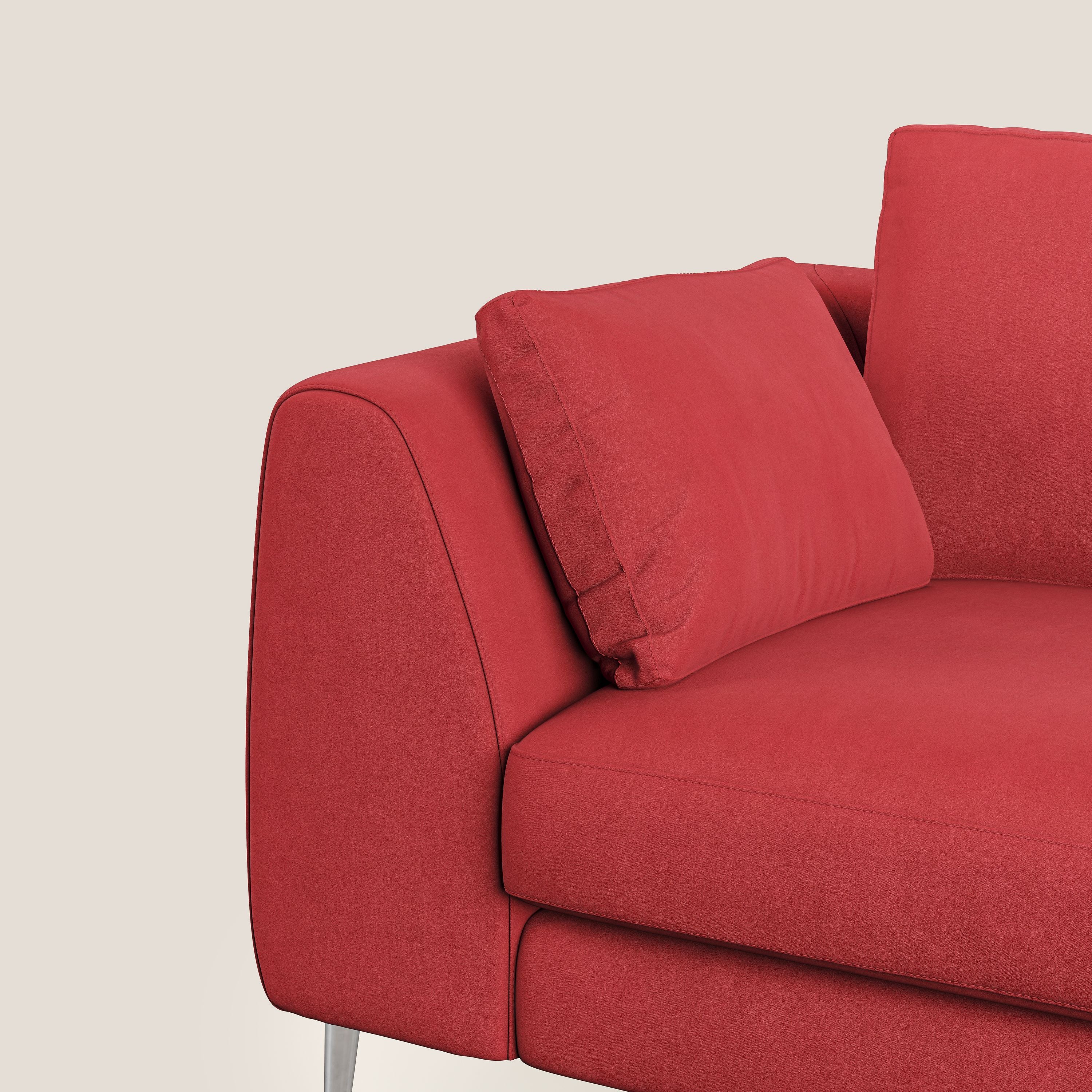 Plano canapé moderne en microfibre technique détachable T11 rouge - Image 8