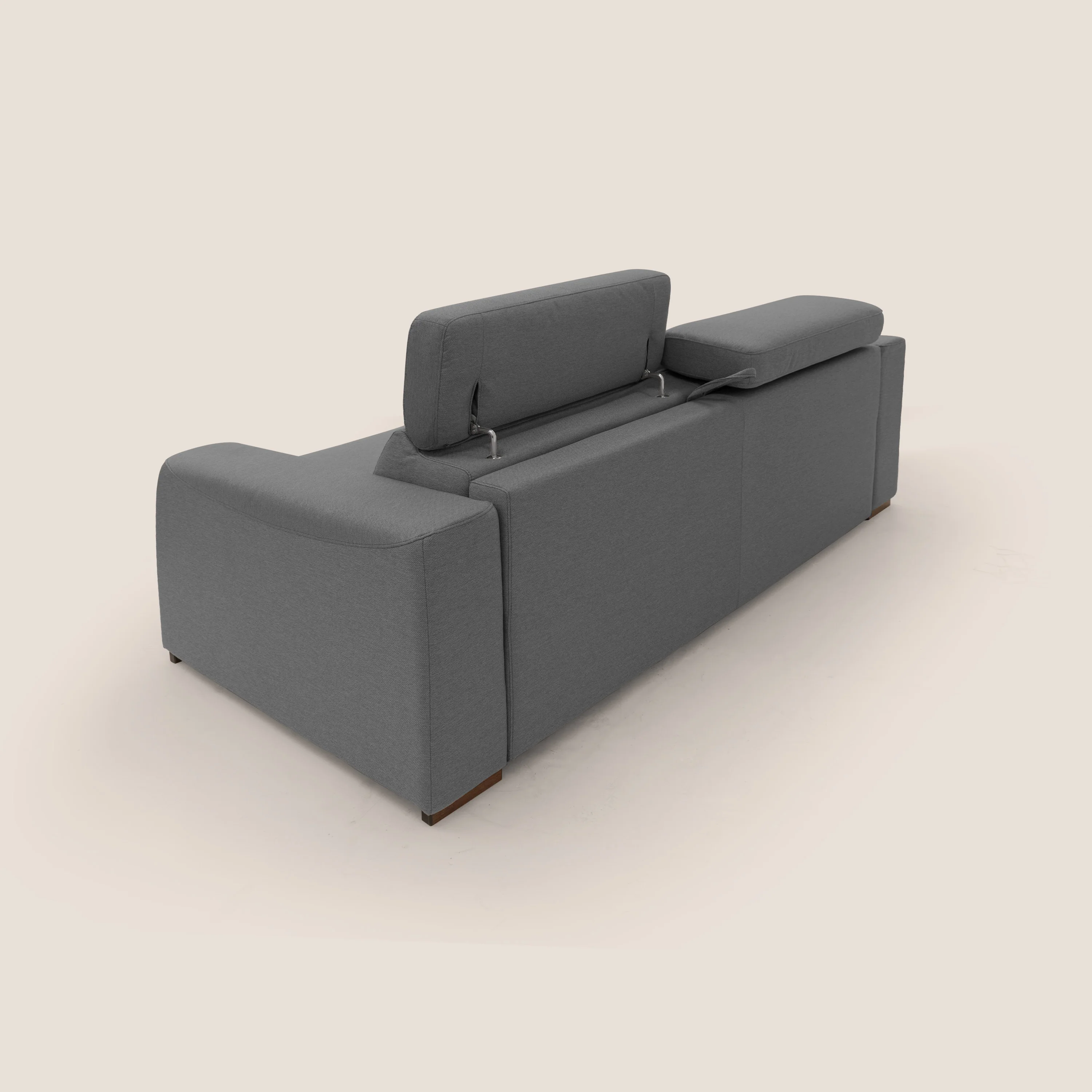 Poseidon canapé lit convertible + RELAX électrique en tissu imperméable détachable T05 anthracite - Image 13